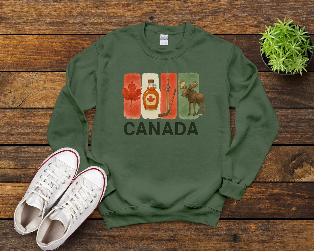 Canada Brushstroke Watercolor Sweatshirt
