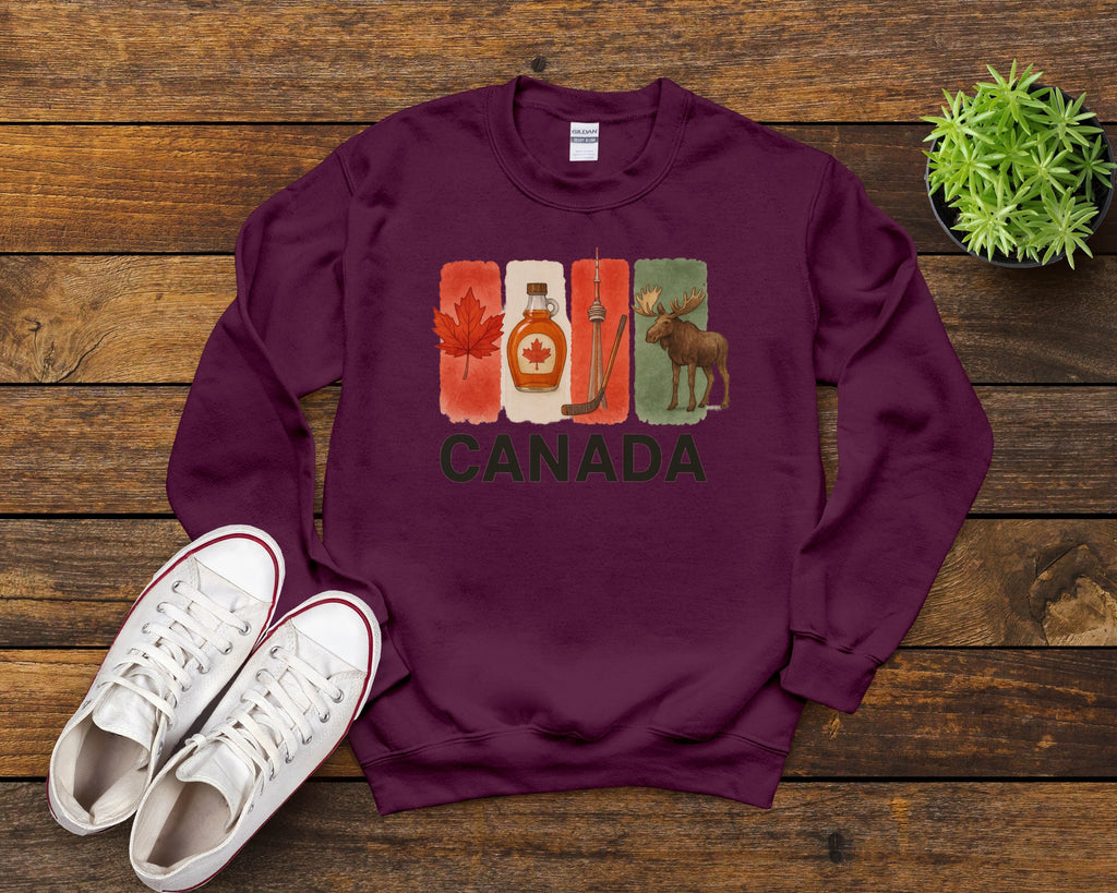 Canada Brushstroke Watercolor Sweatshirt