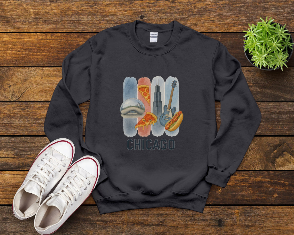 Chicago Brushstroke Watercolor Sweatshirt
