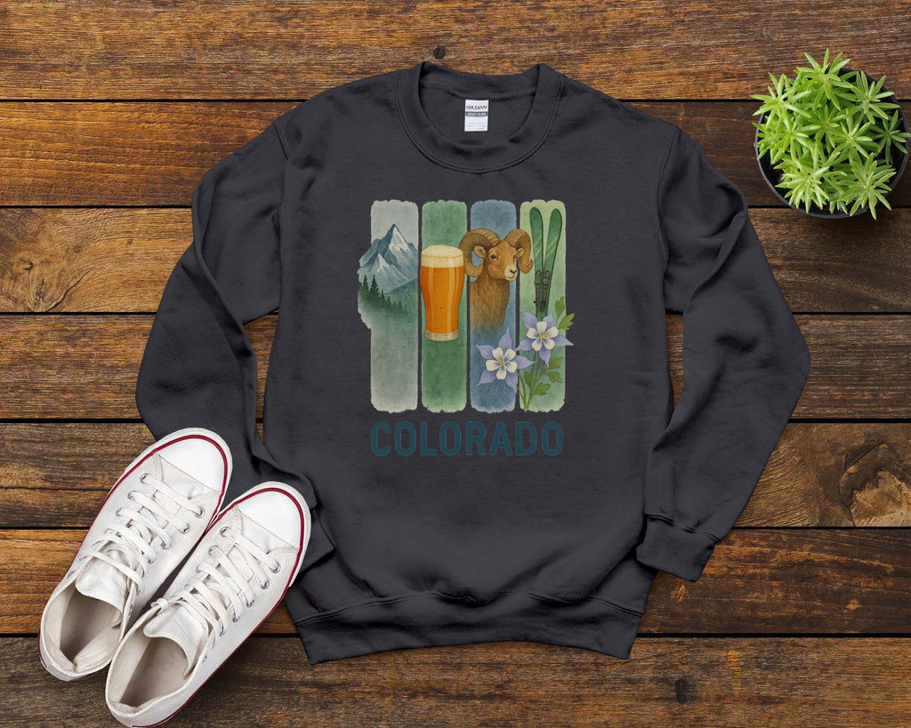 Colorado Brushstroke Watercolor Sweatshirt