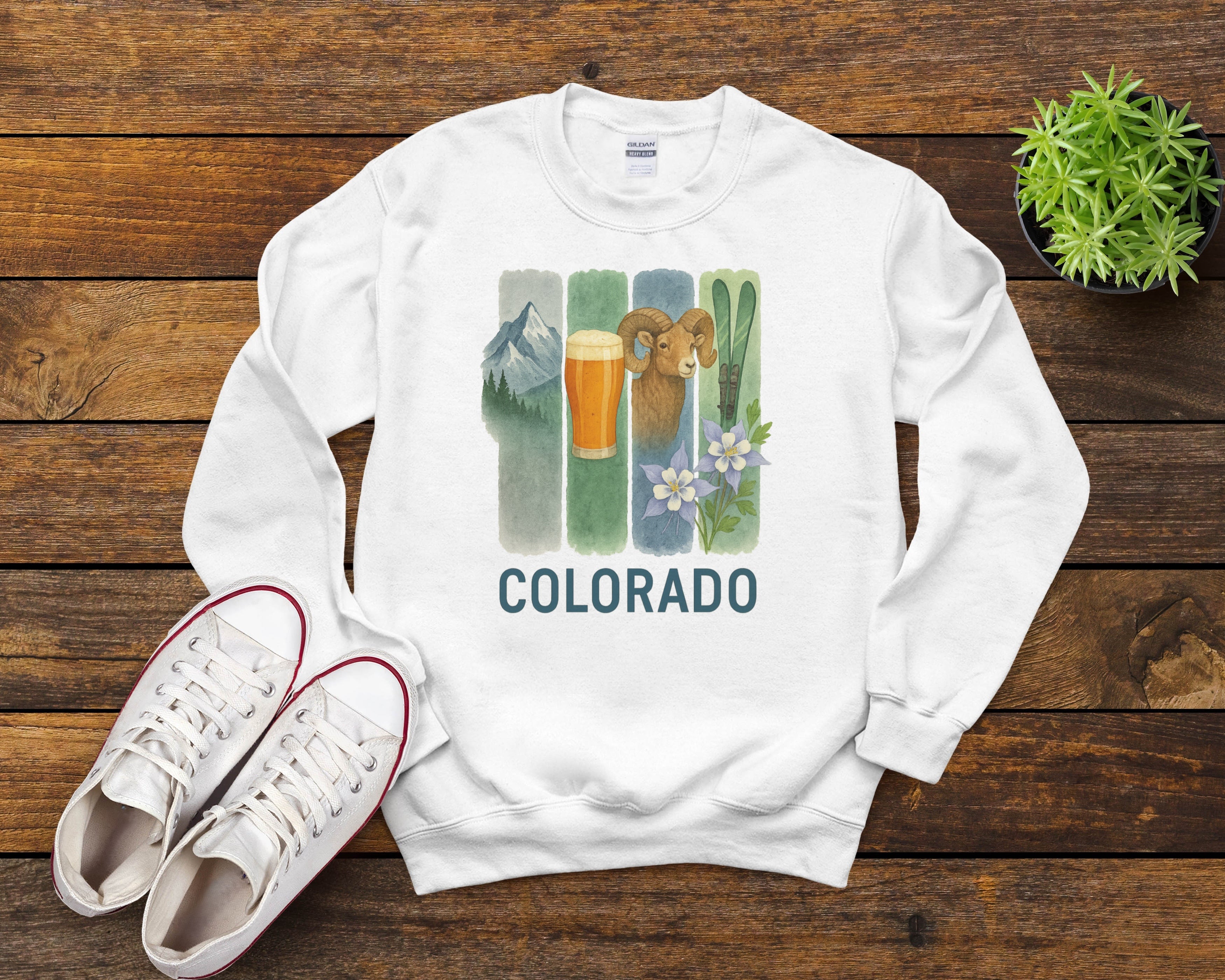 Colorado Brushstroke Watercolor Sweatshirt