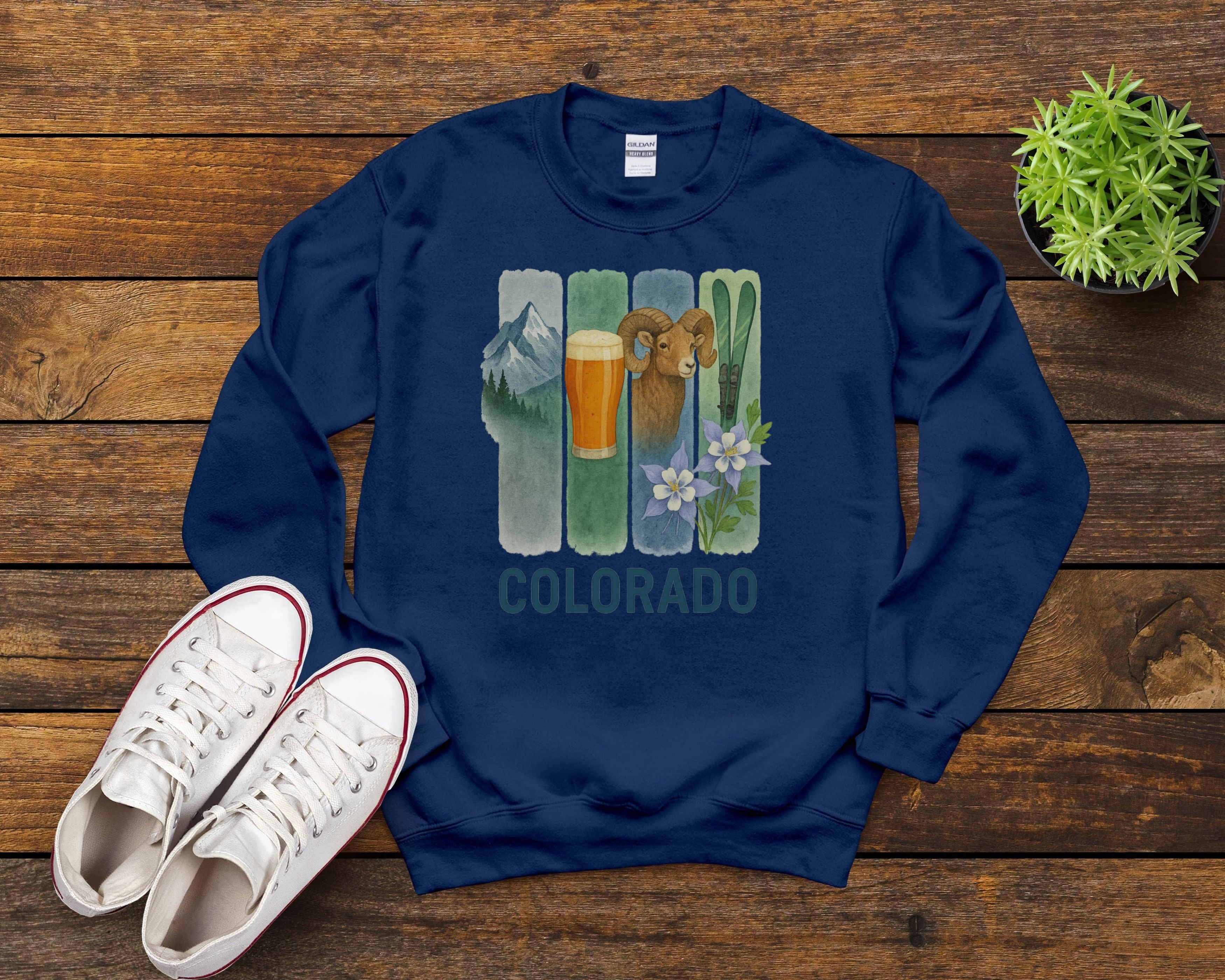 Colorado Brushstroke Watercolor Sweatshirt
