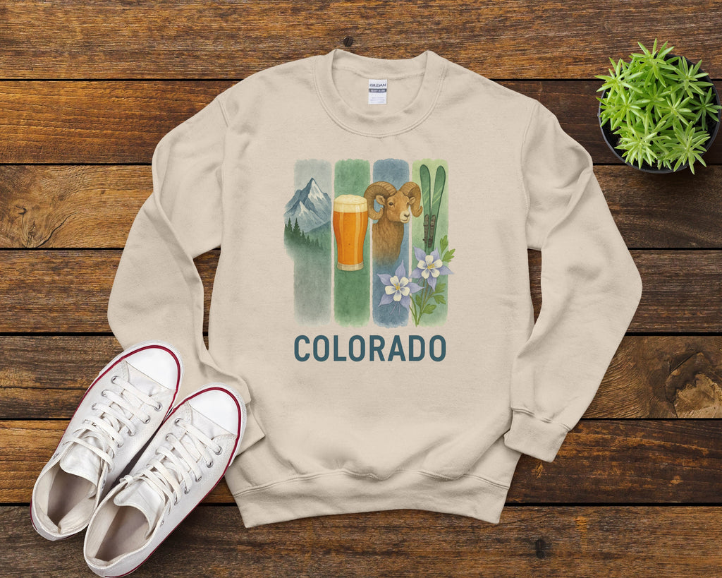 Colorado Brushstroke Watercolor Sweatshirt