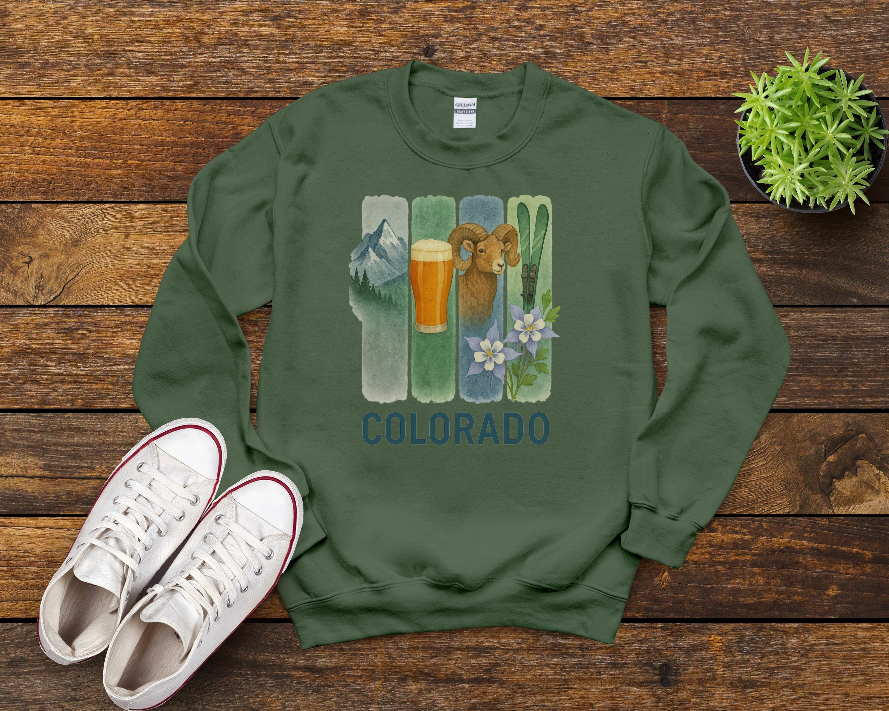 Colorado Brushstroke Watercolor Sweatshirt