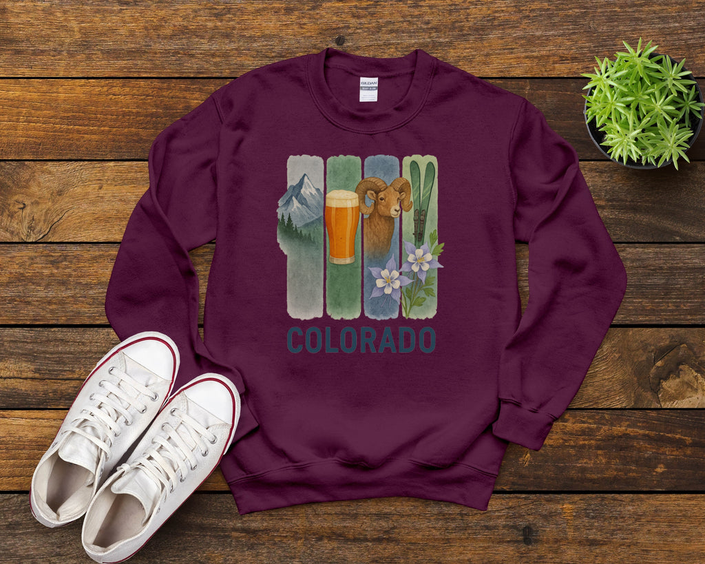 Colorado Brushstroke Watercolor Sweatshirt