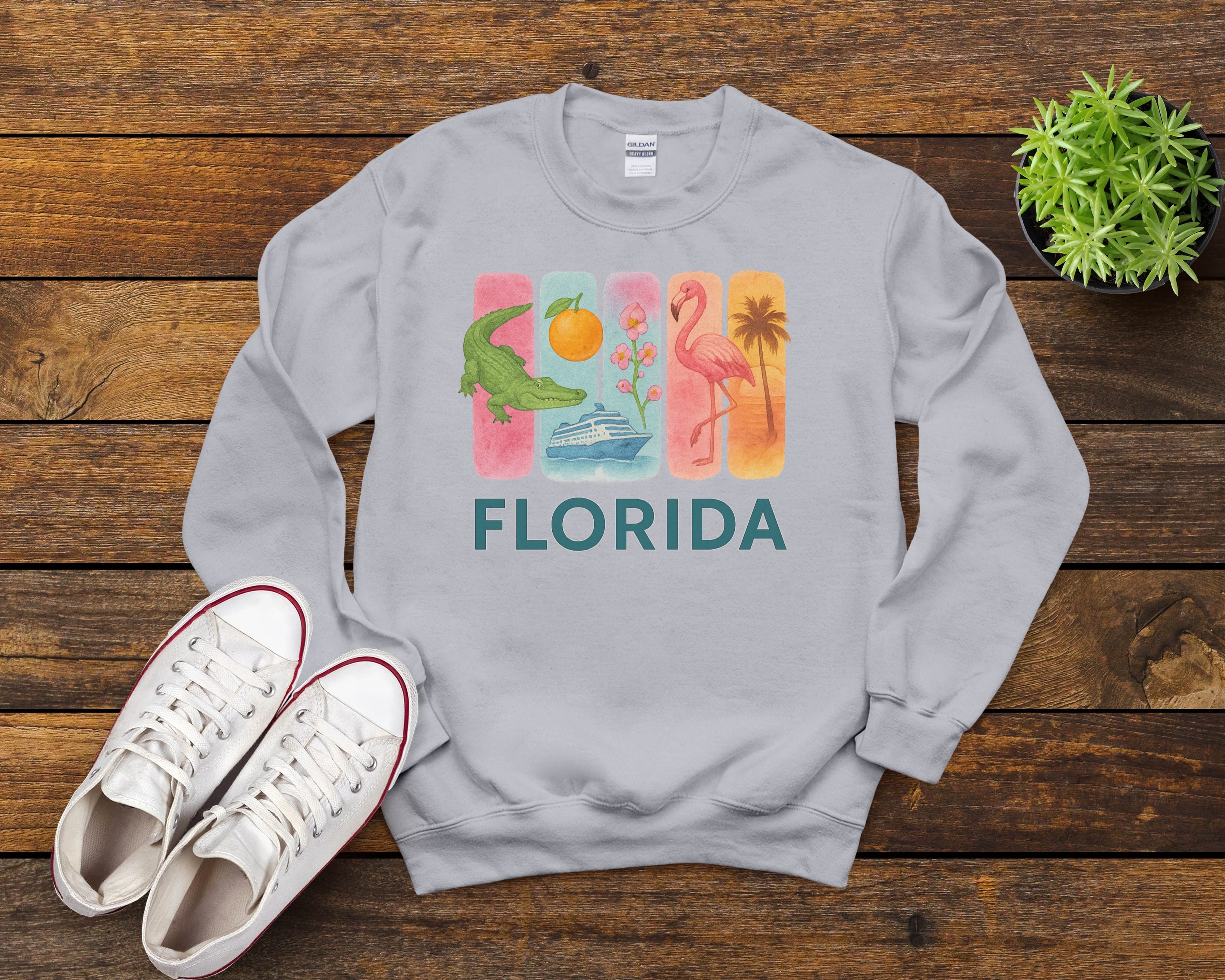 Florida Brushstroke Watercolor Sweatshirt
