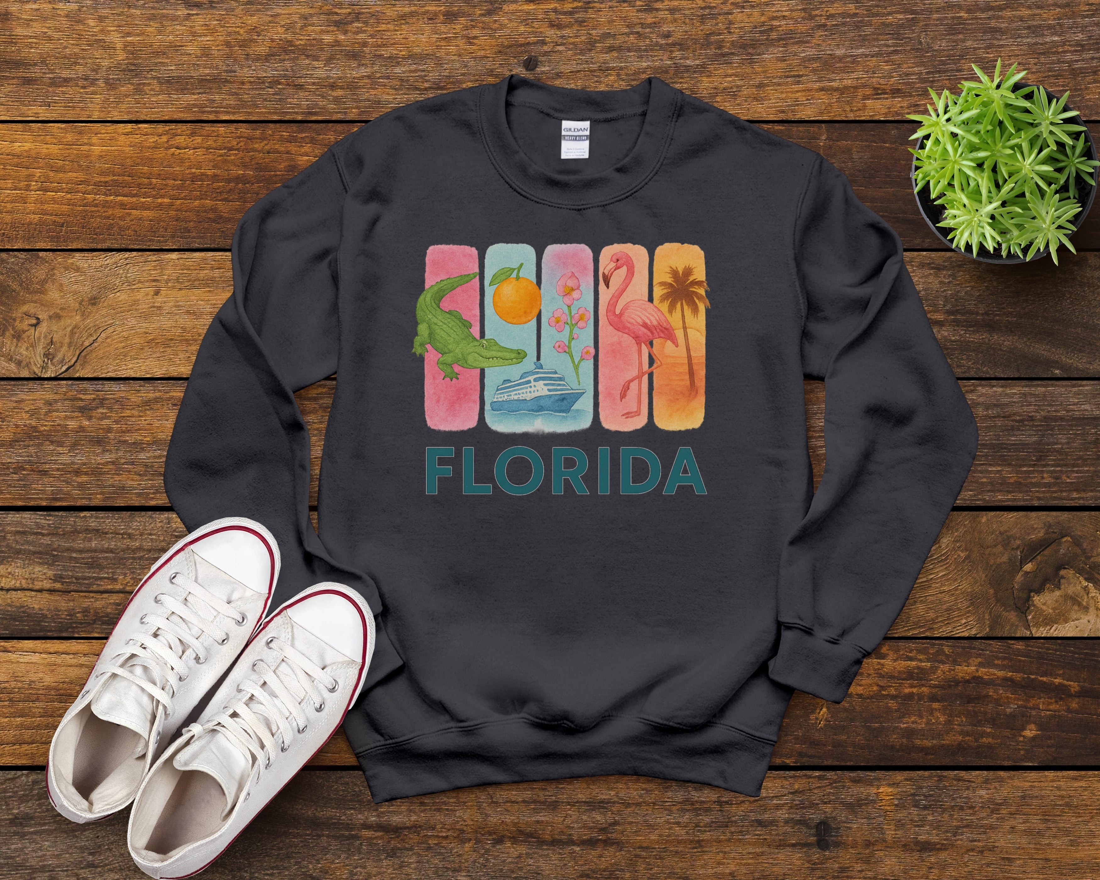 Florida Brushstroke Watercolor Sweatshirt