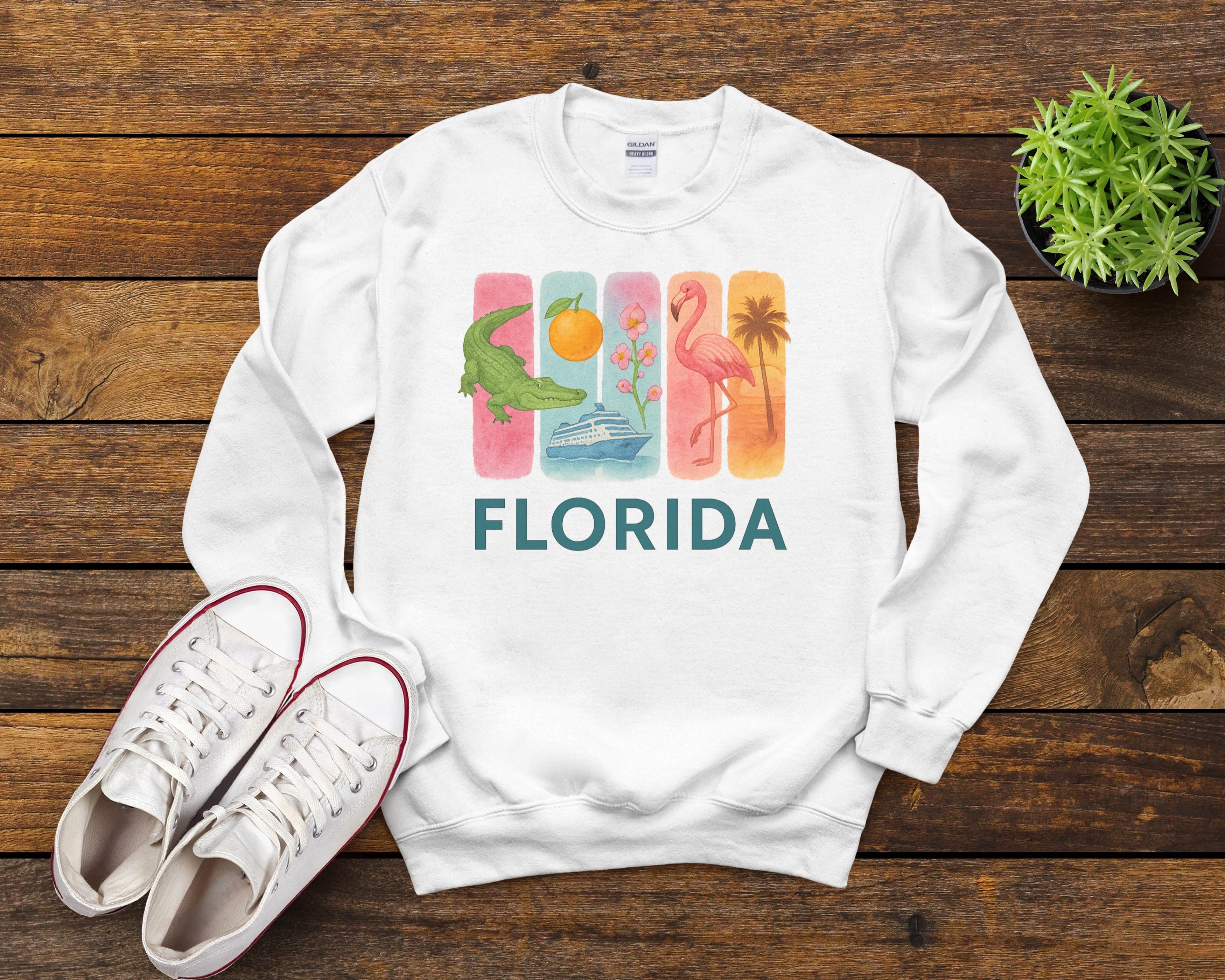 Florida Brushstroke Watercolor Sweatshirt