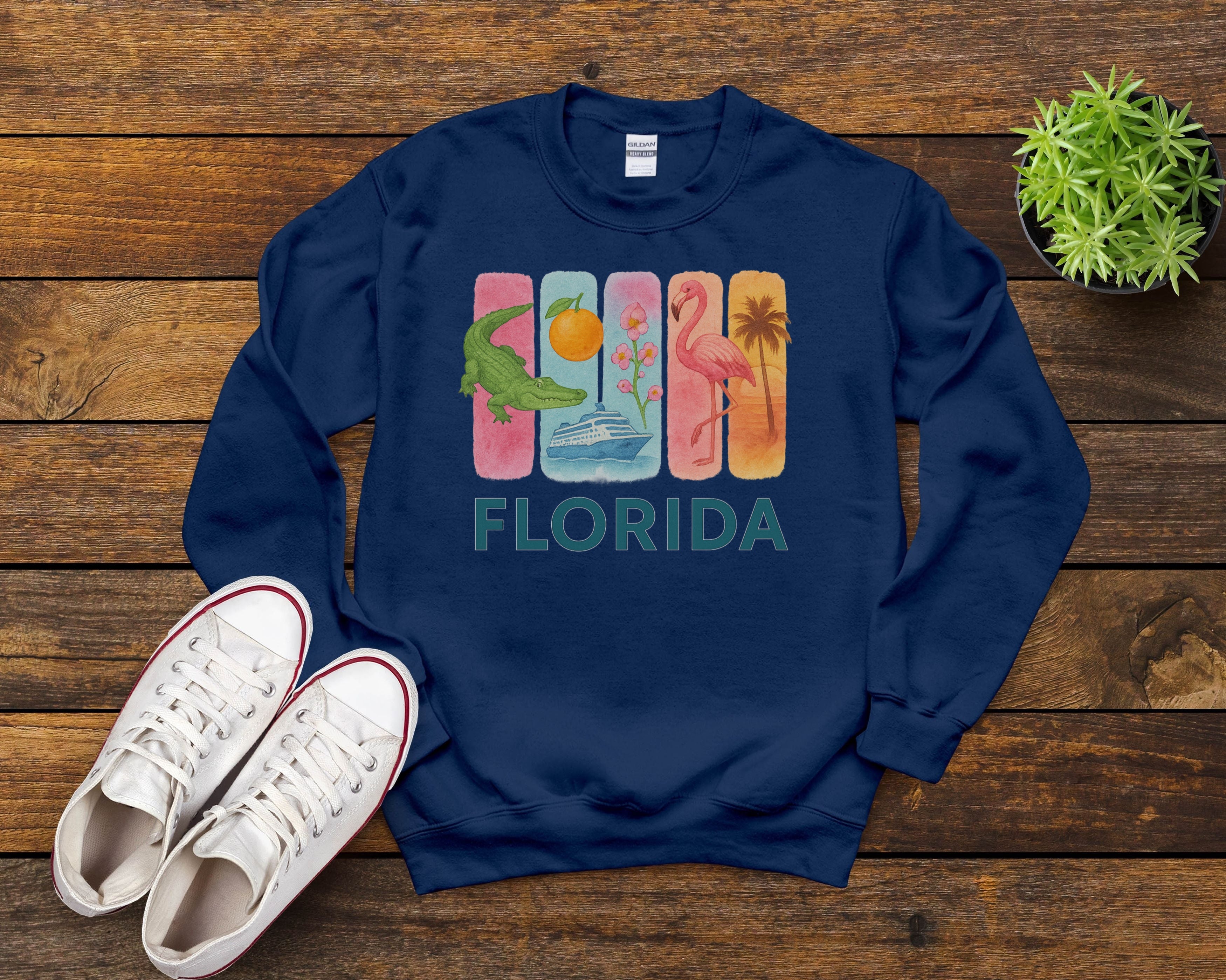 Florida Brushstroke Watercolor Sweatshirt