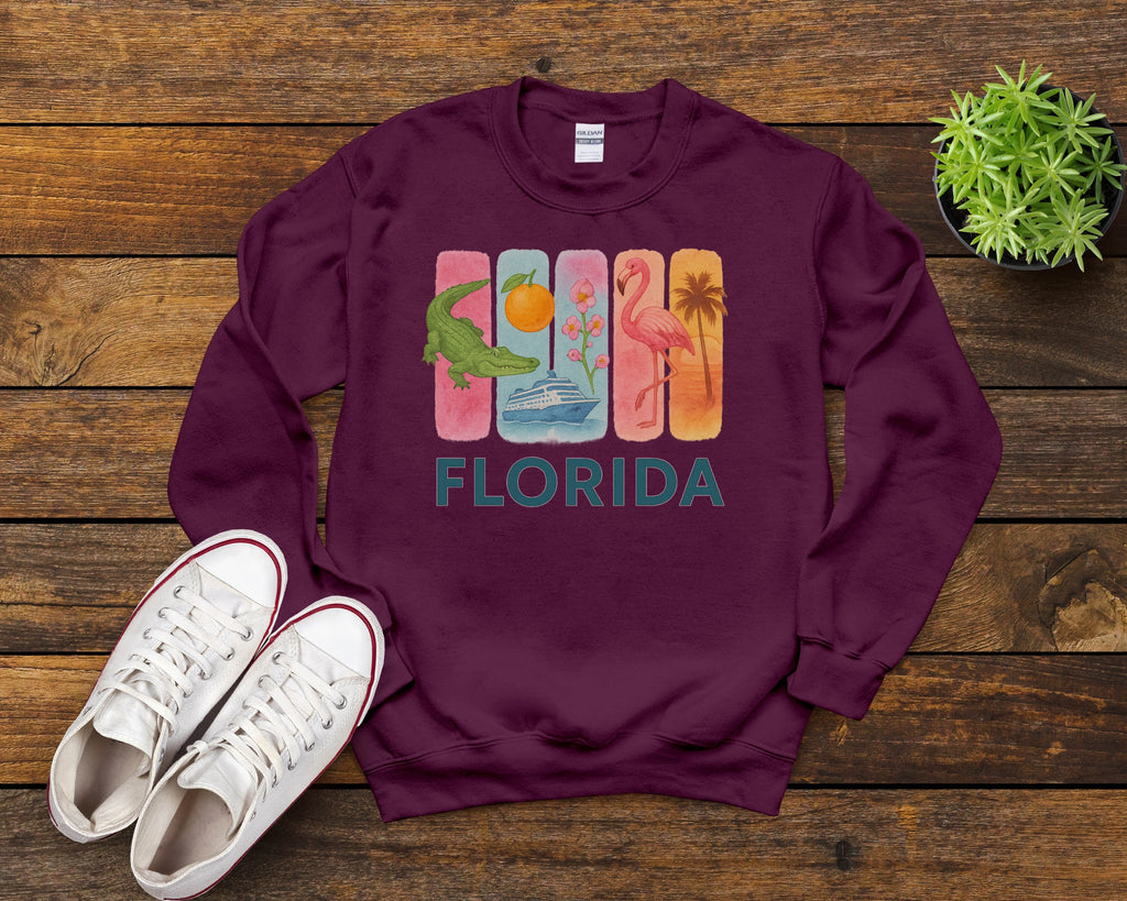 Florida Brushstroke Watercolor Sweatshirt