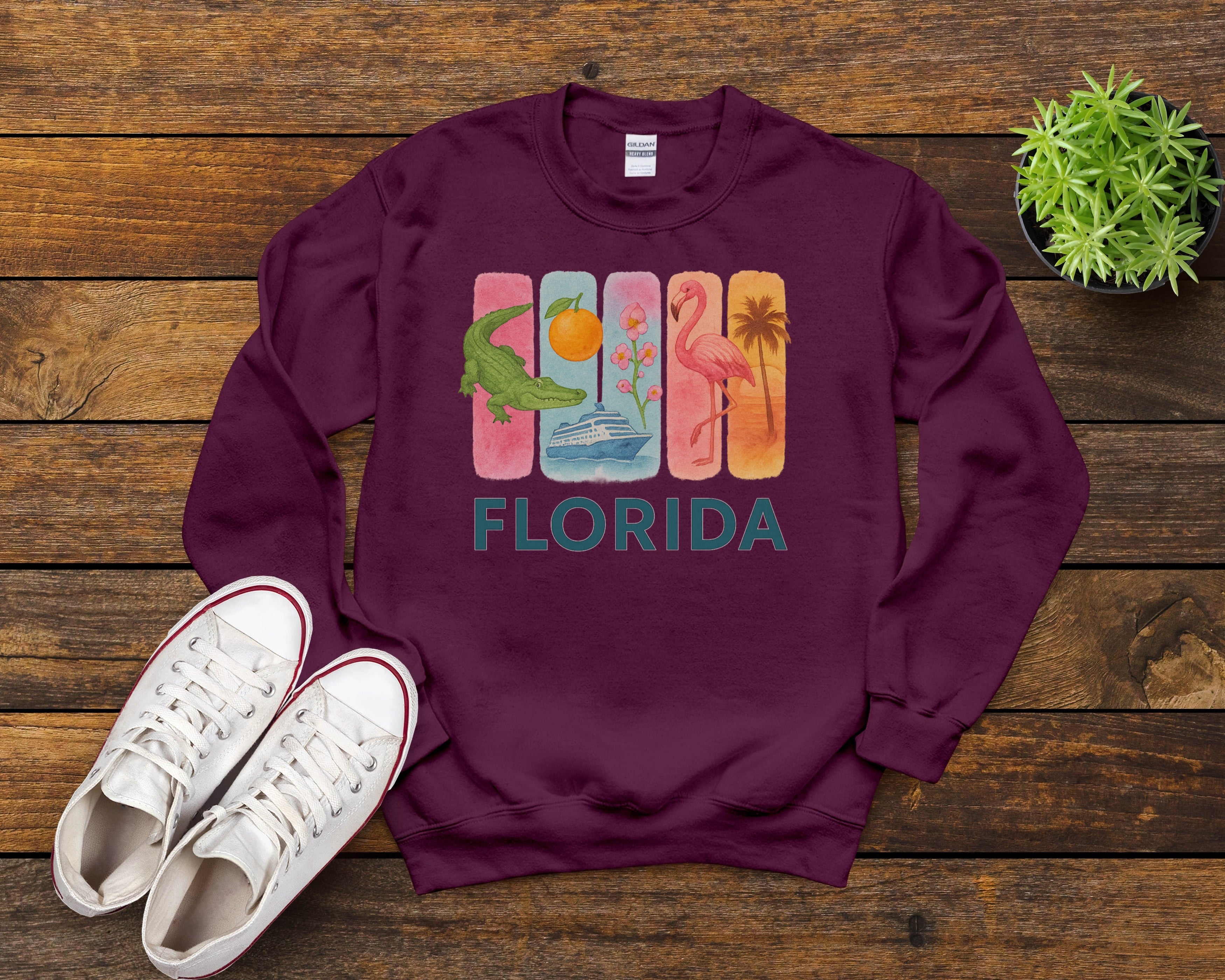 Florida Brushstroke Watercolor Sweatshirt