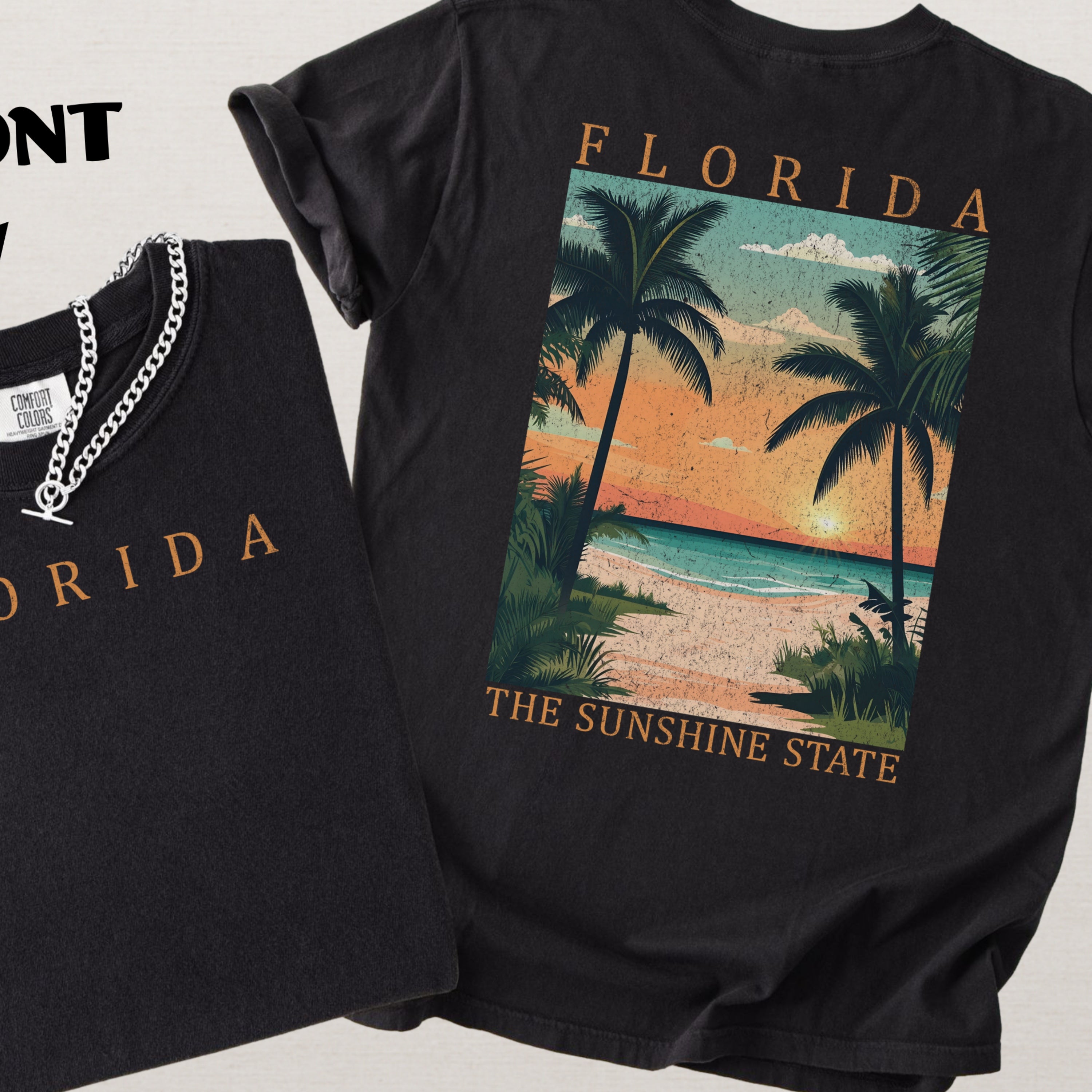 Florida Scenic Poster Comfort Colors Shirt
