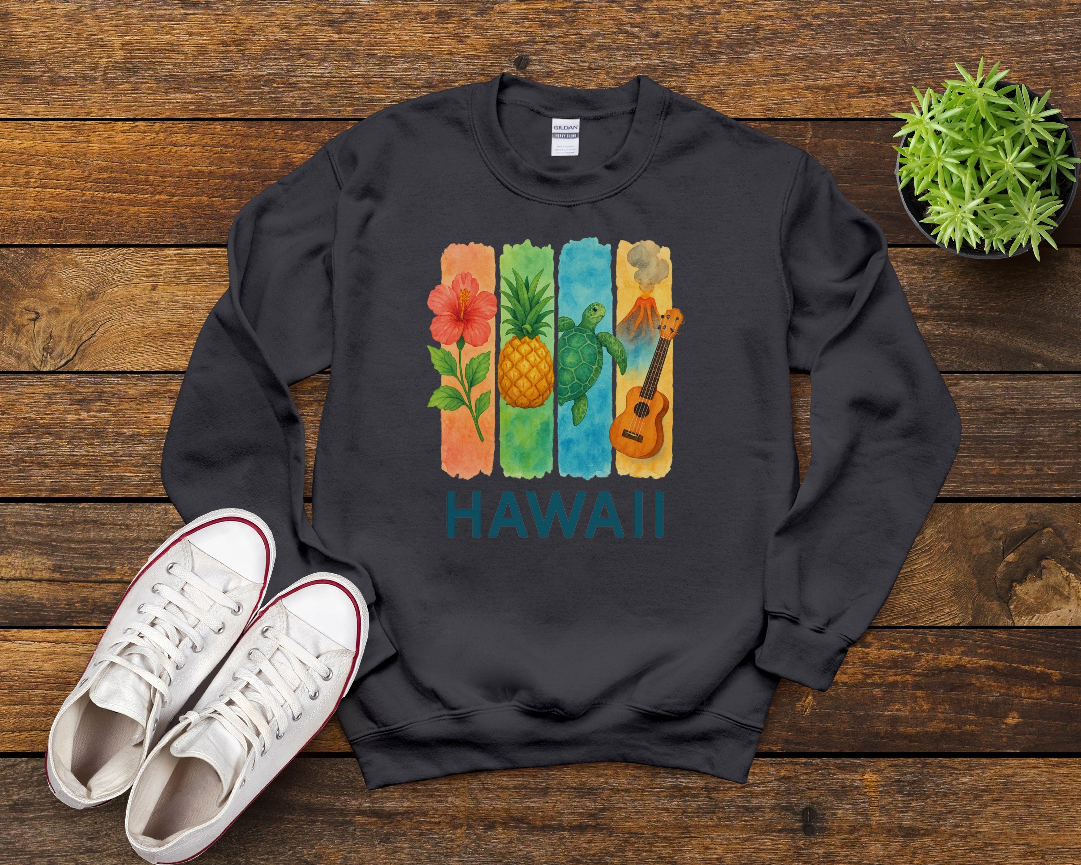 Hawaii Brushstroke Watercolor Sweatshirt