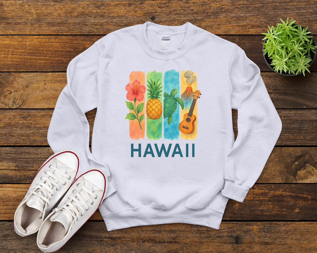 Hawaii Brushstroke Watercolor Sweatshirt