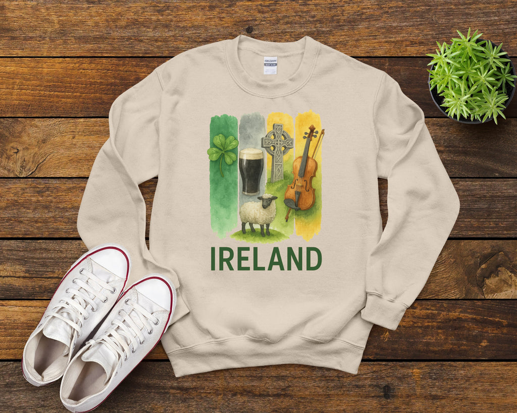 Ireland Brushstroke Watercolor Sweatshirt