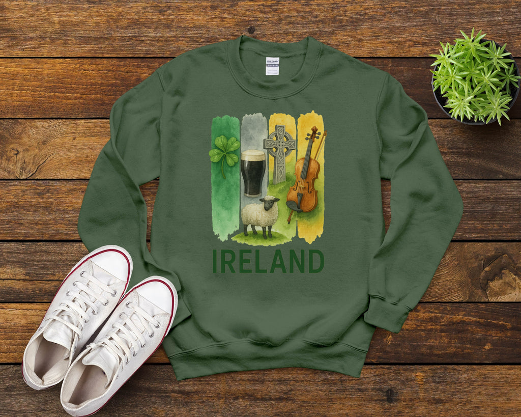 Ireland Brushstroke Watercolor Sweatshirt