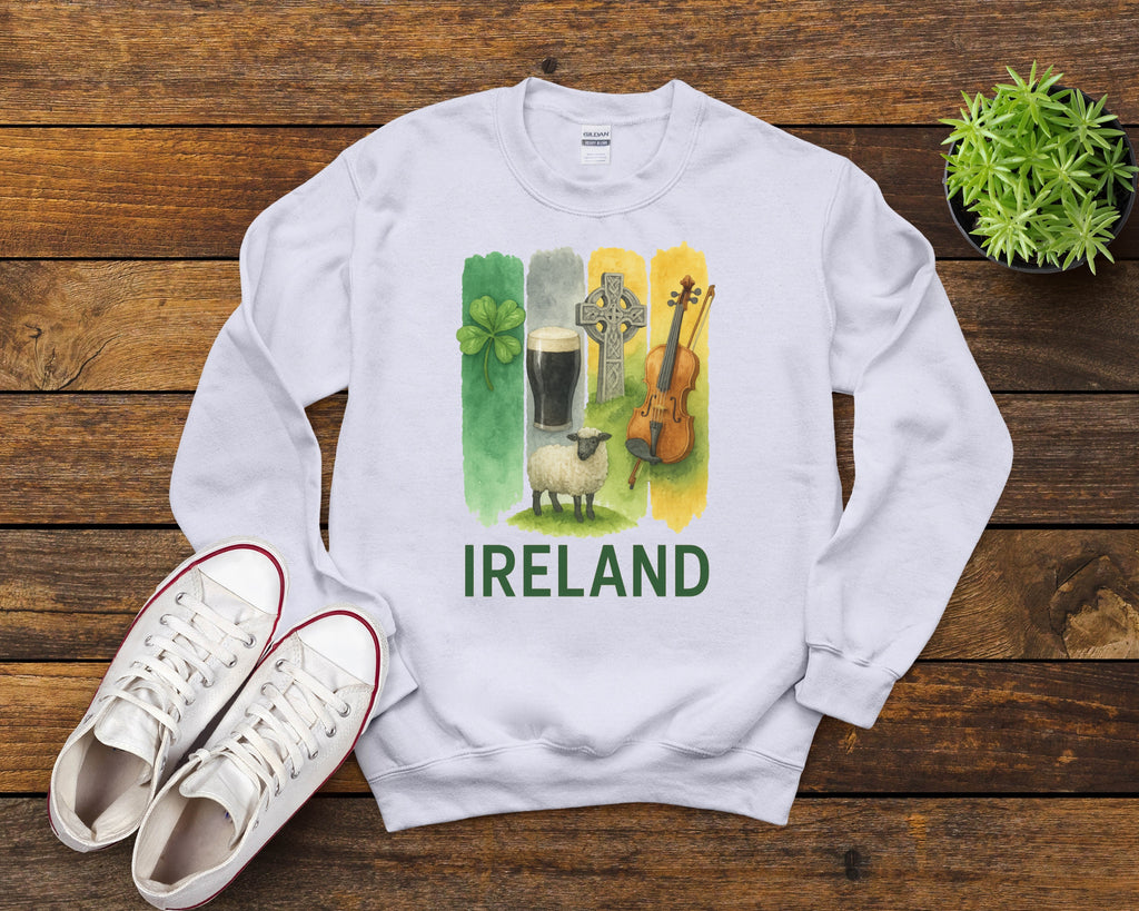Ireland Brushstroke Watercolor Sweatshirt