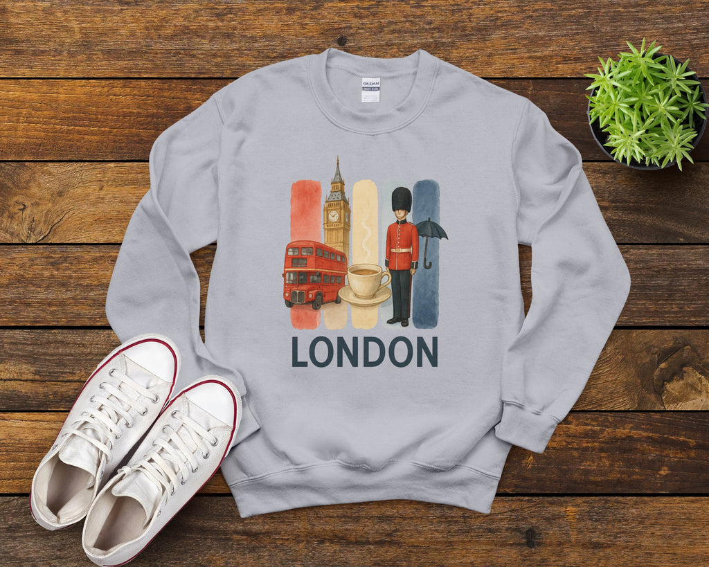 London Brushstroke Watercolor Sweatshirt