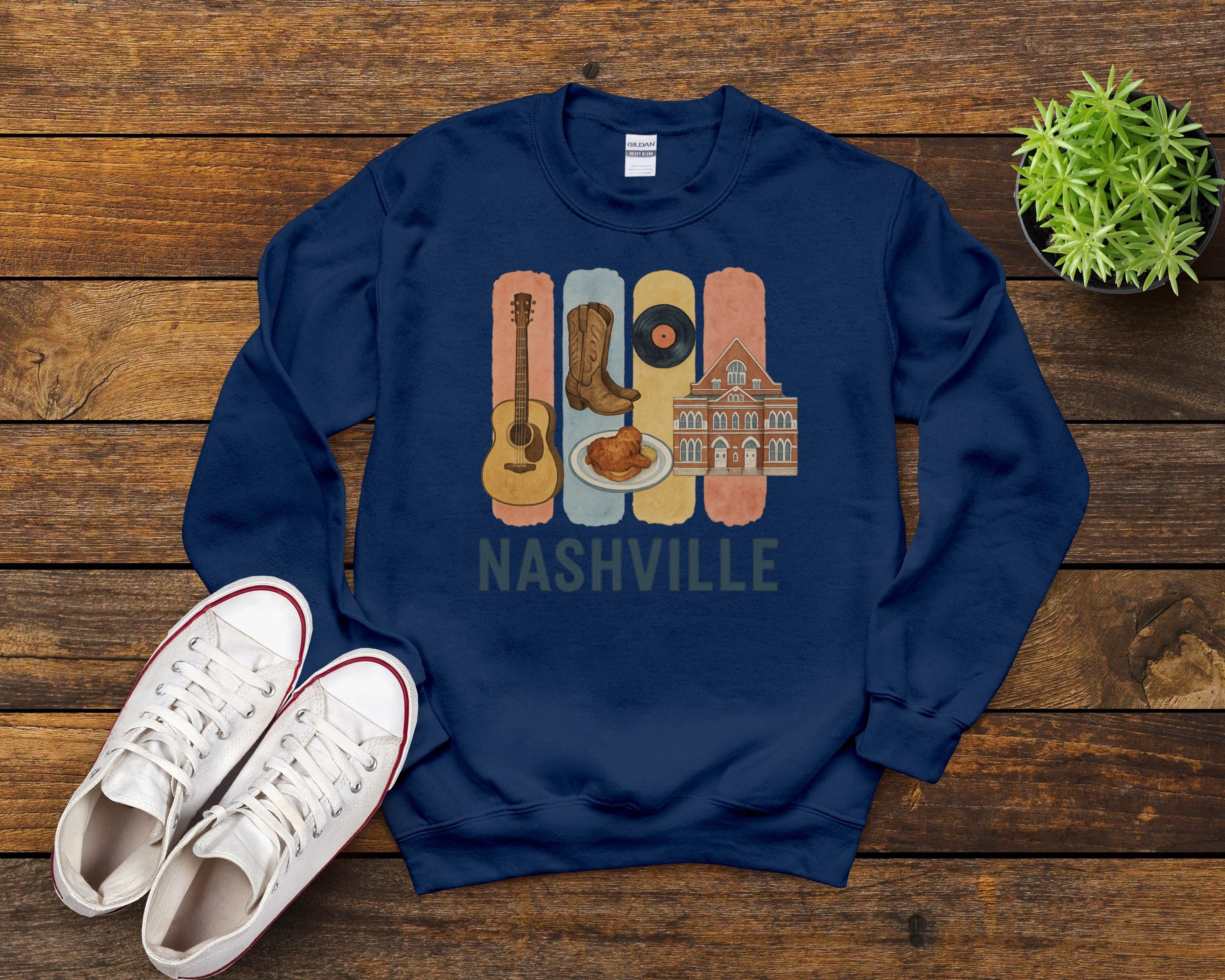 Nashville Brushstroke Watercolor Sweatshirt