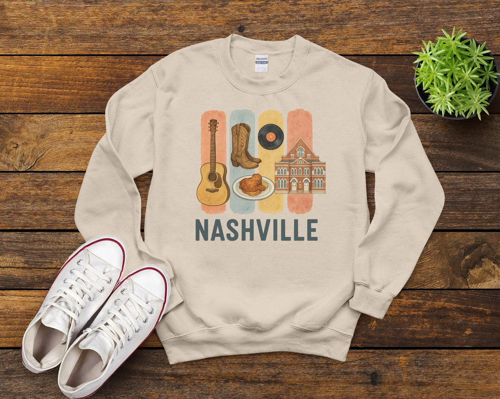 Nashville Brushstroke Watercolor Sweatshirt