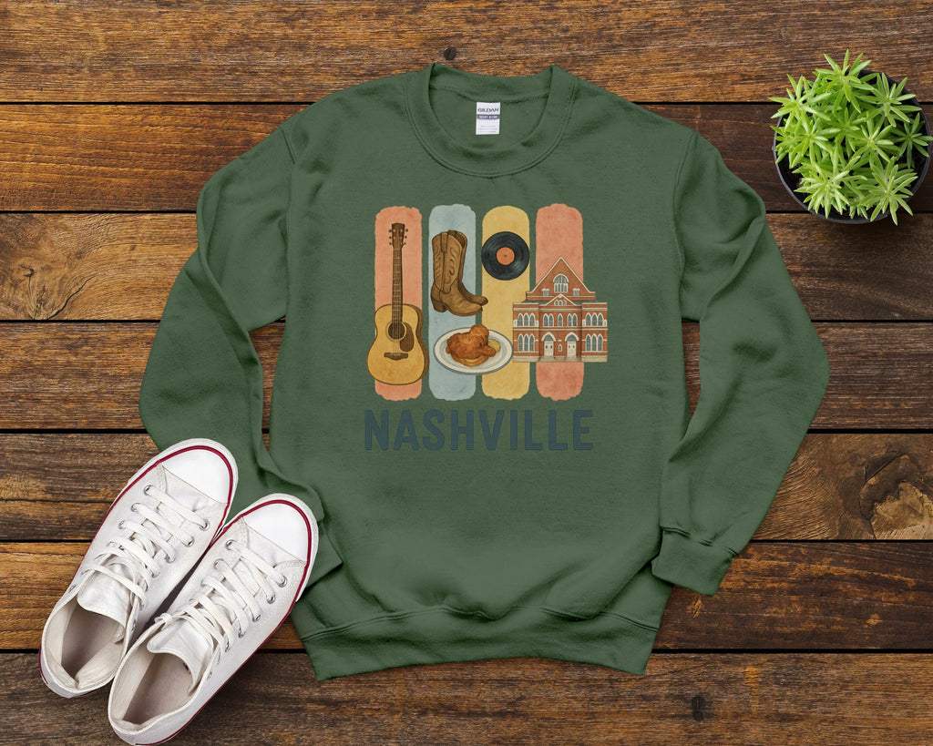 Nashville Brushstroke Watercolor Sweatshirt