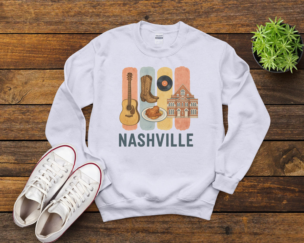 Nashville Brushstroke Watercolor Sweatshirt