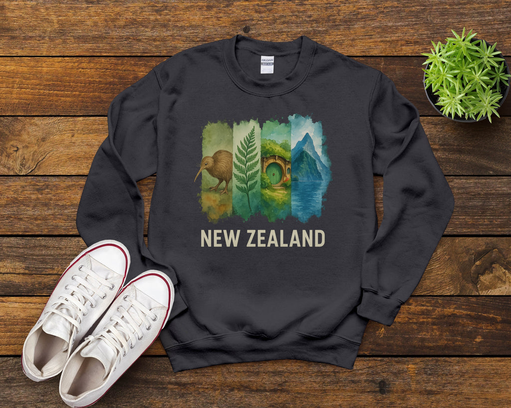 New Zealand Brushstroke Watercolor Sweatshirt