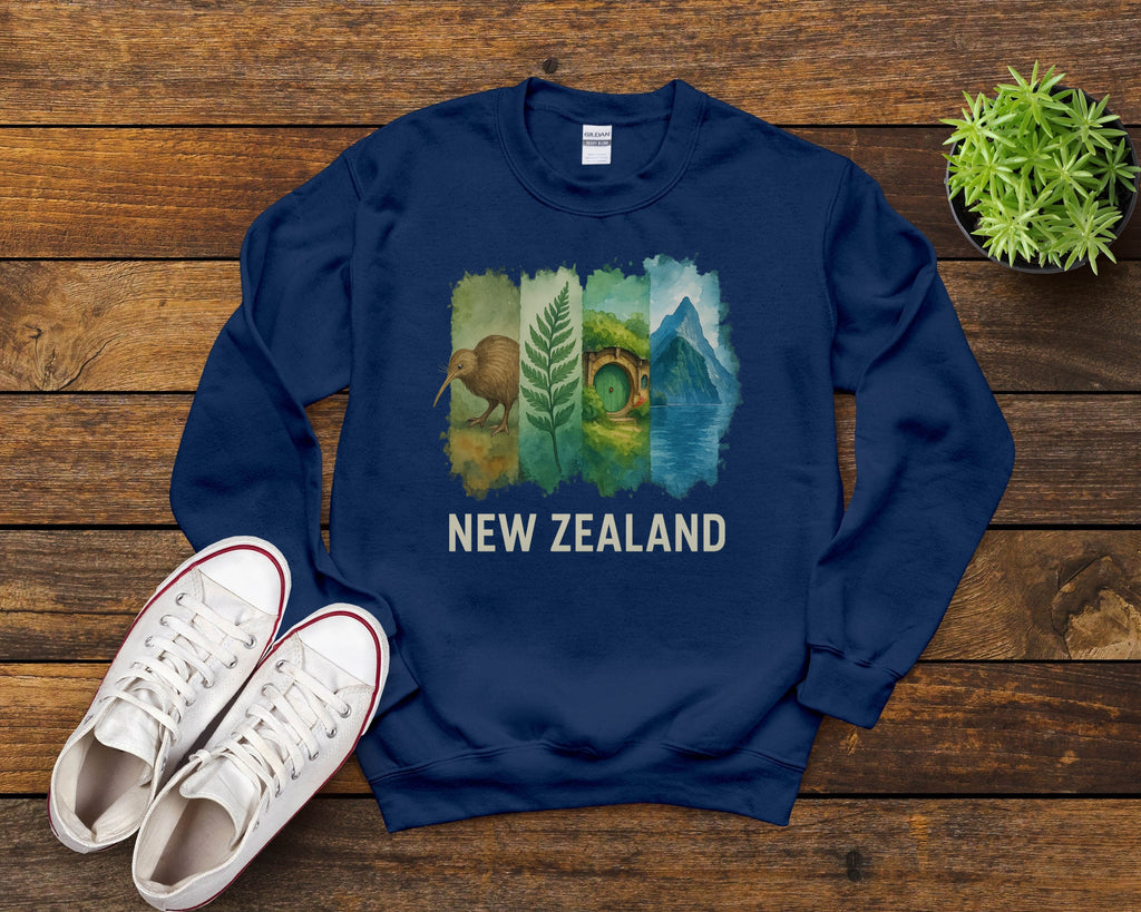 New Zealand Brushstroke Watercolor Sweatshirt