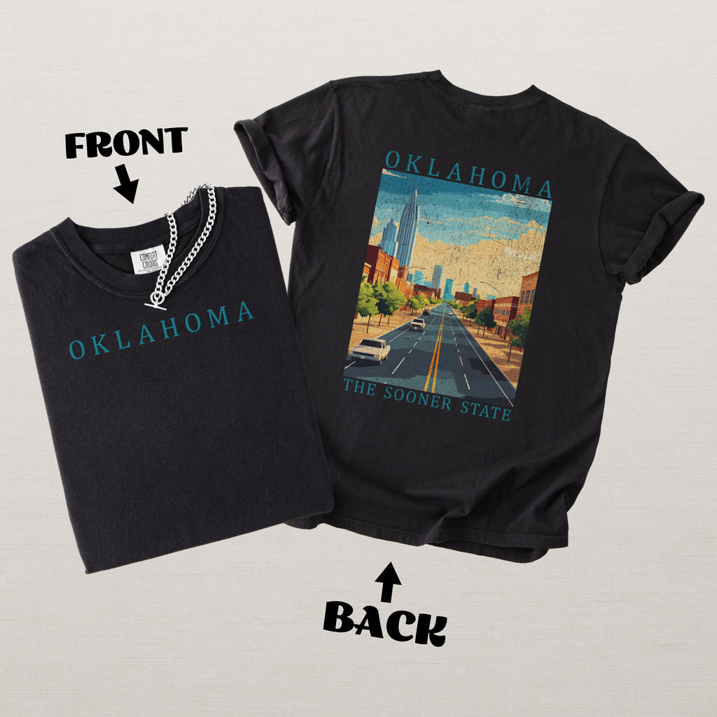 Oklahoma Scenic Poster Comfort Colors Shirt