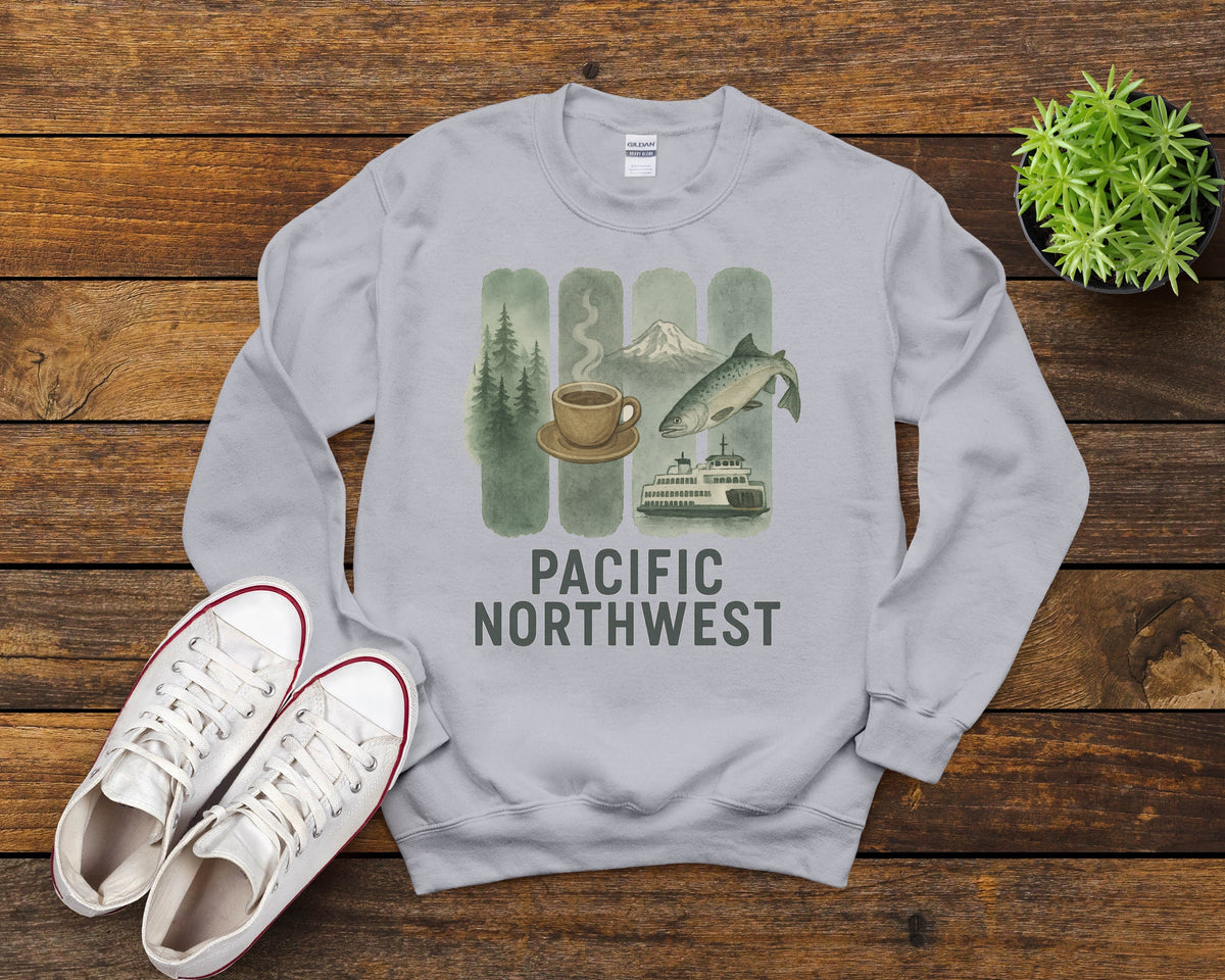 PNW Brushstroke Watercolor Sweatshirt