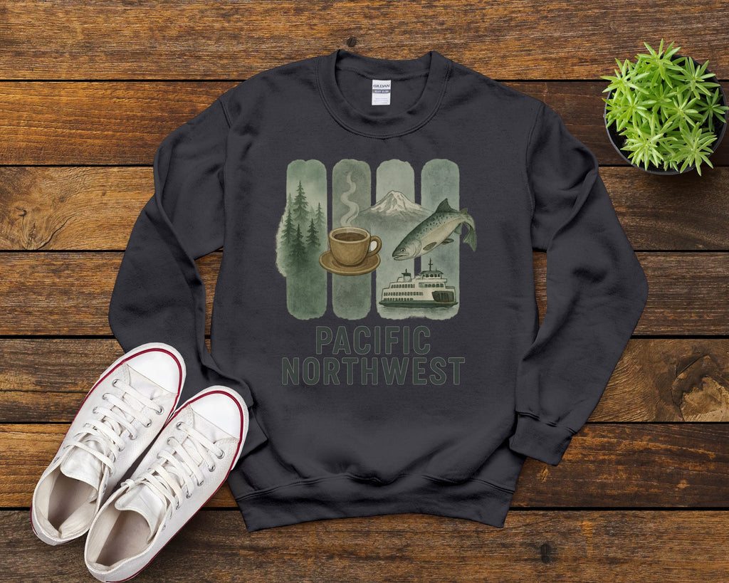 PNW Brushstroke Watercolor Sweatshirt