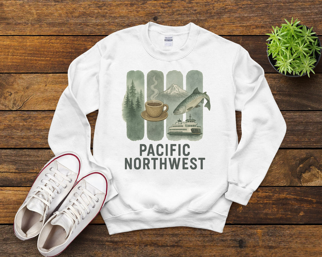 PNW Brushstroke Watercolor Sweatshirt