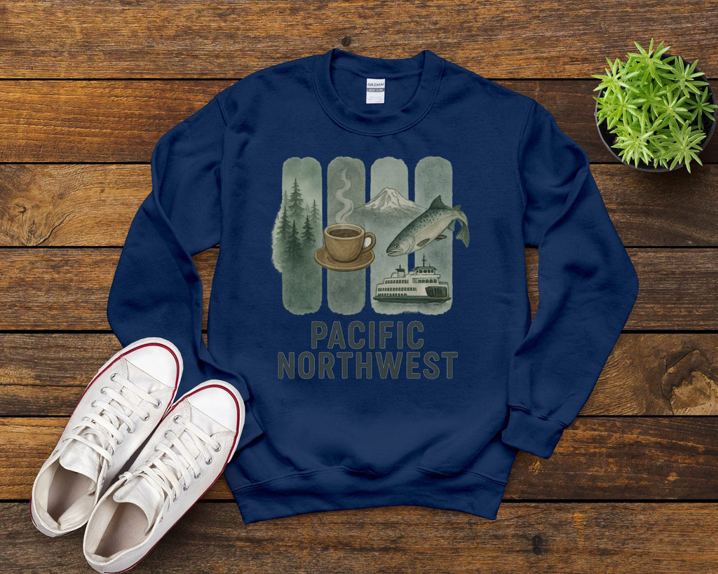 PNW Brushstroke Watercolor Sweatshirt