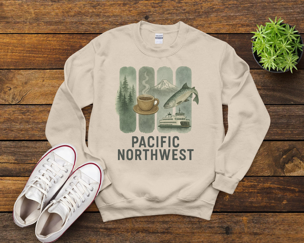 PNW Brushstroke Watercolor Sweatshirt