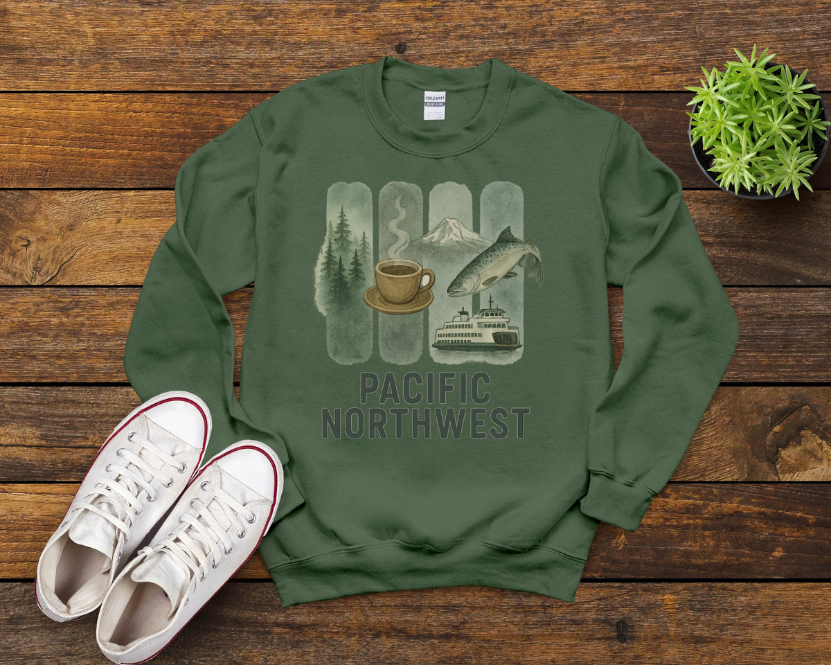 PNW Brushstroke Watercolor Sweatshirt