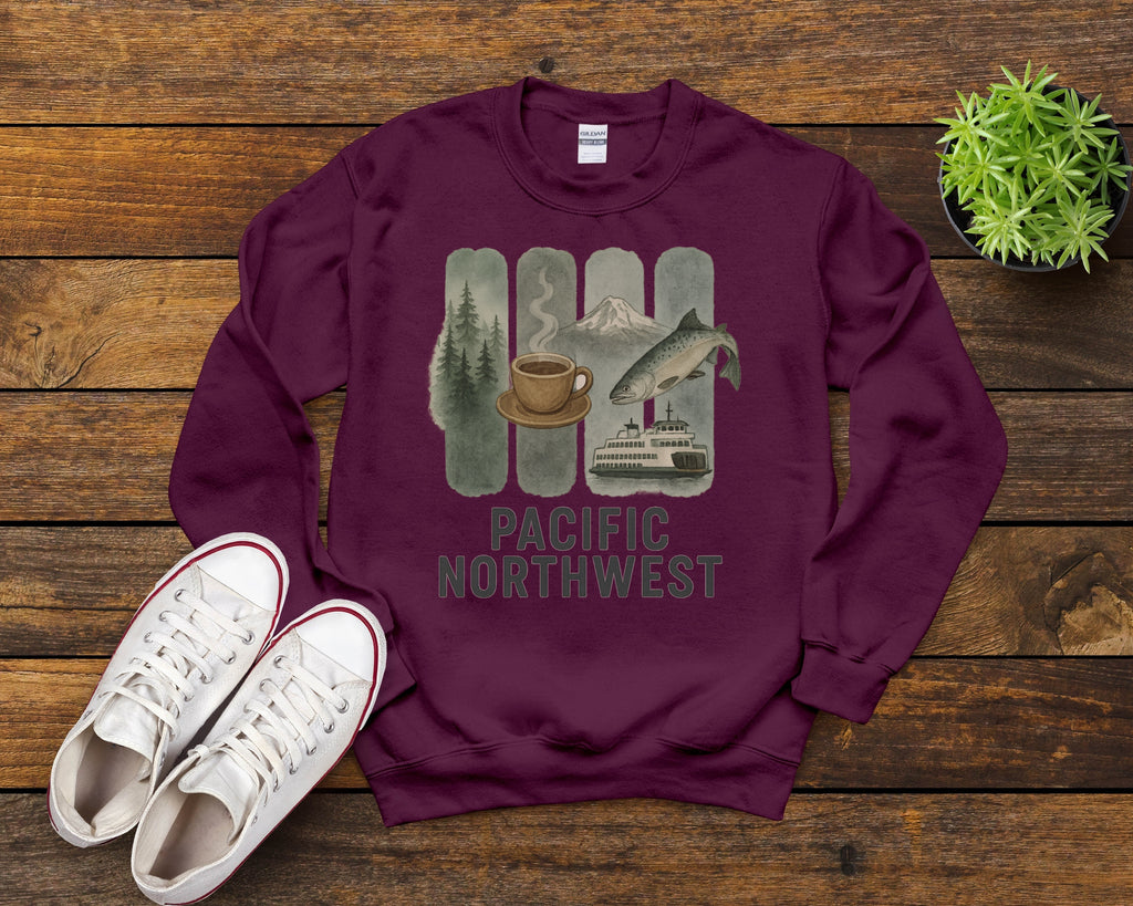 PNW Brushstroke Watercolor Sweatshirt