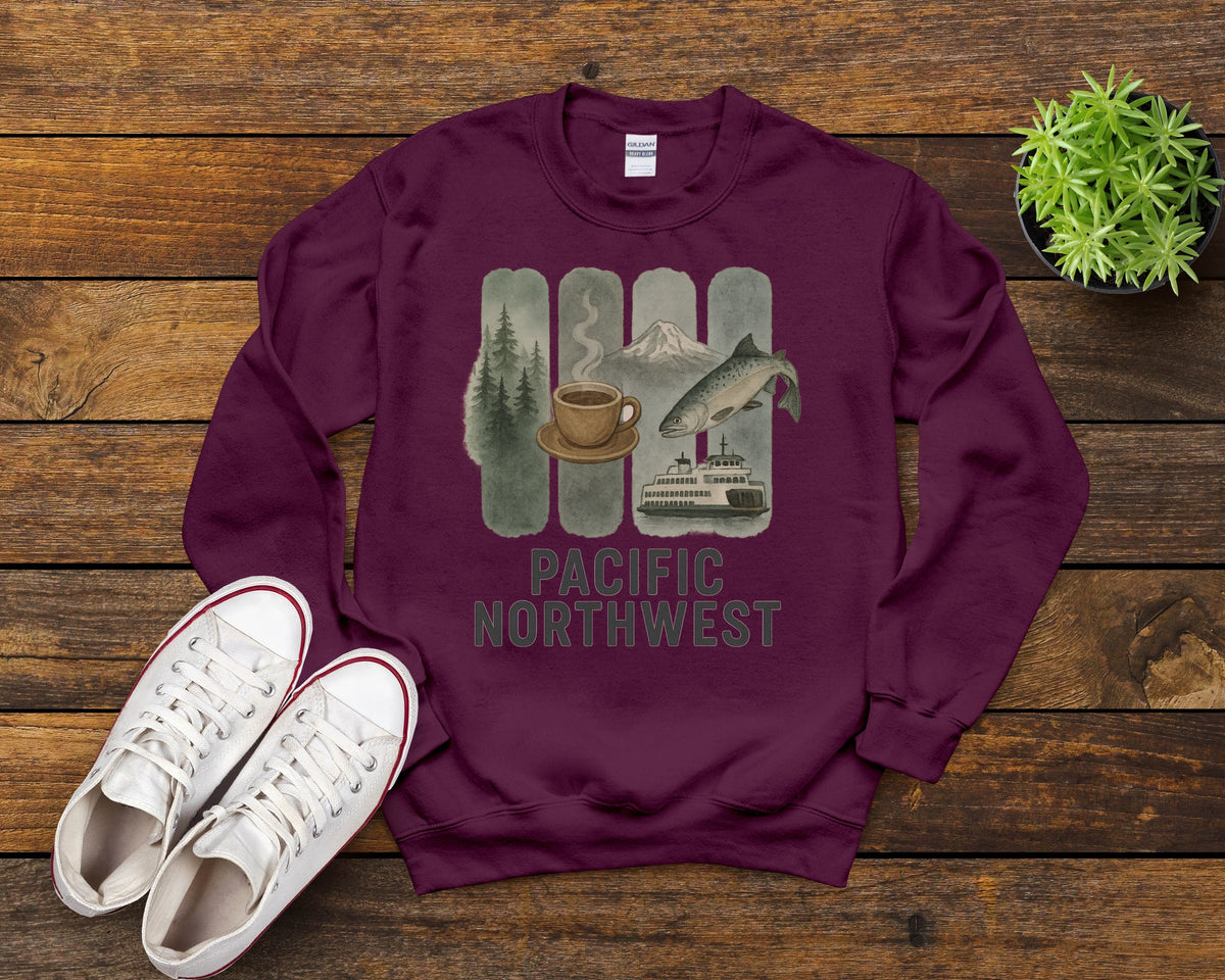 PNW Brushstroke Watercolor Sweatshirt