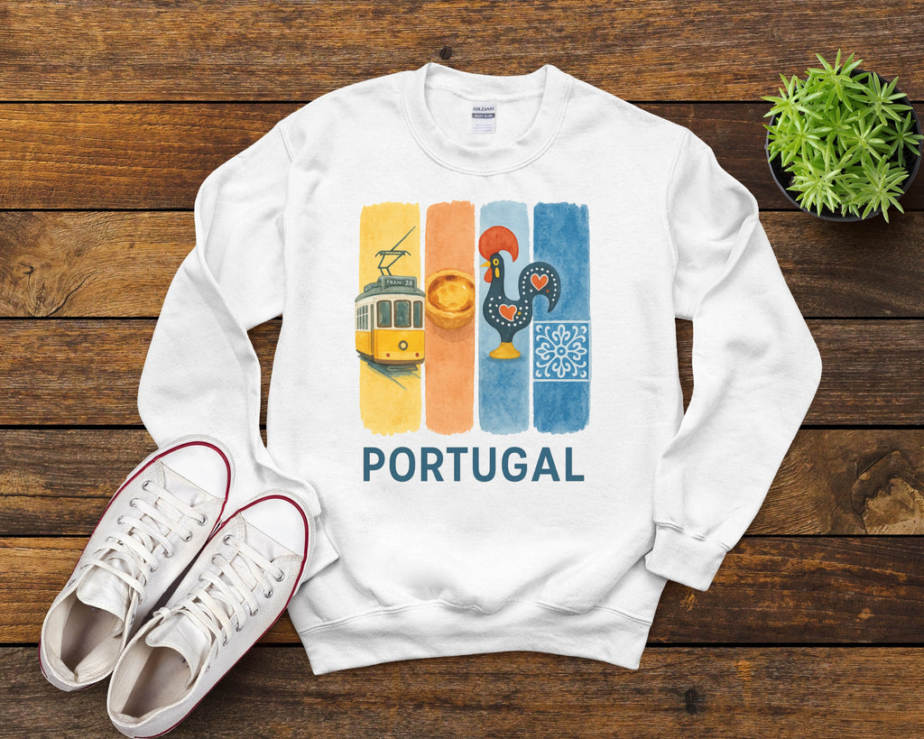 Portugal Brushstroke Watercolor Sweatshirt