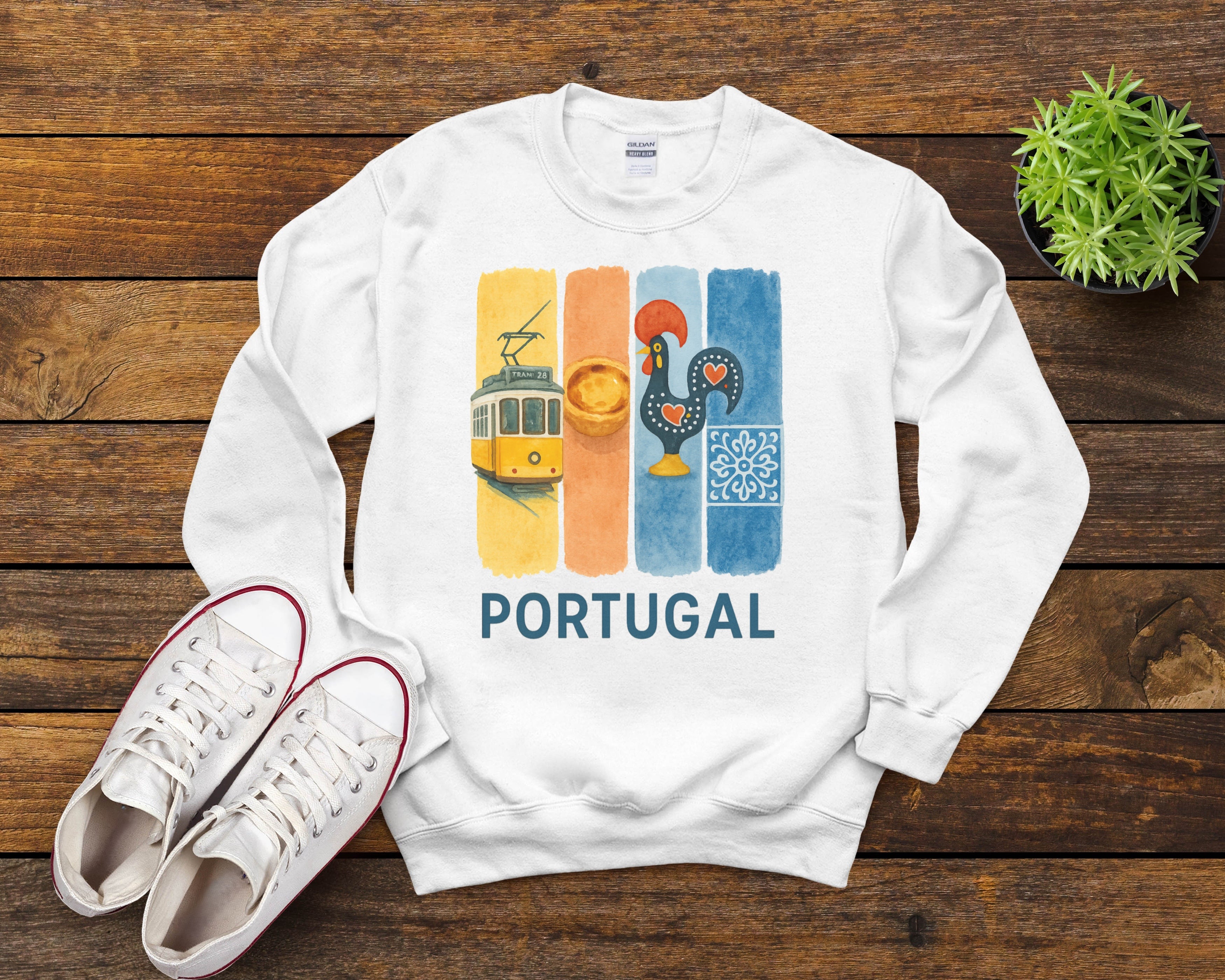 Portugal Brushstroke Watercolor Sweatshirt