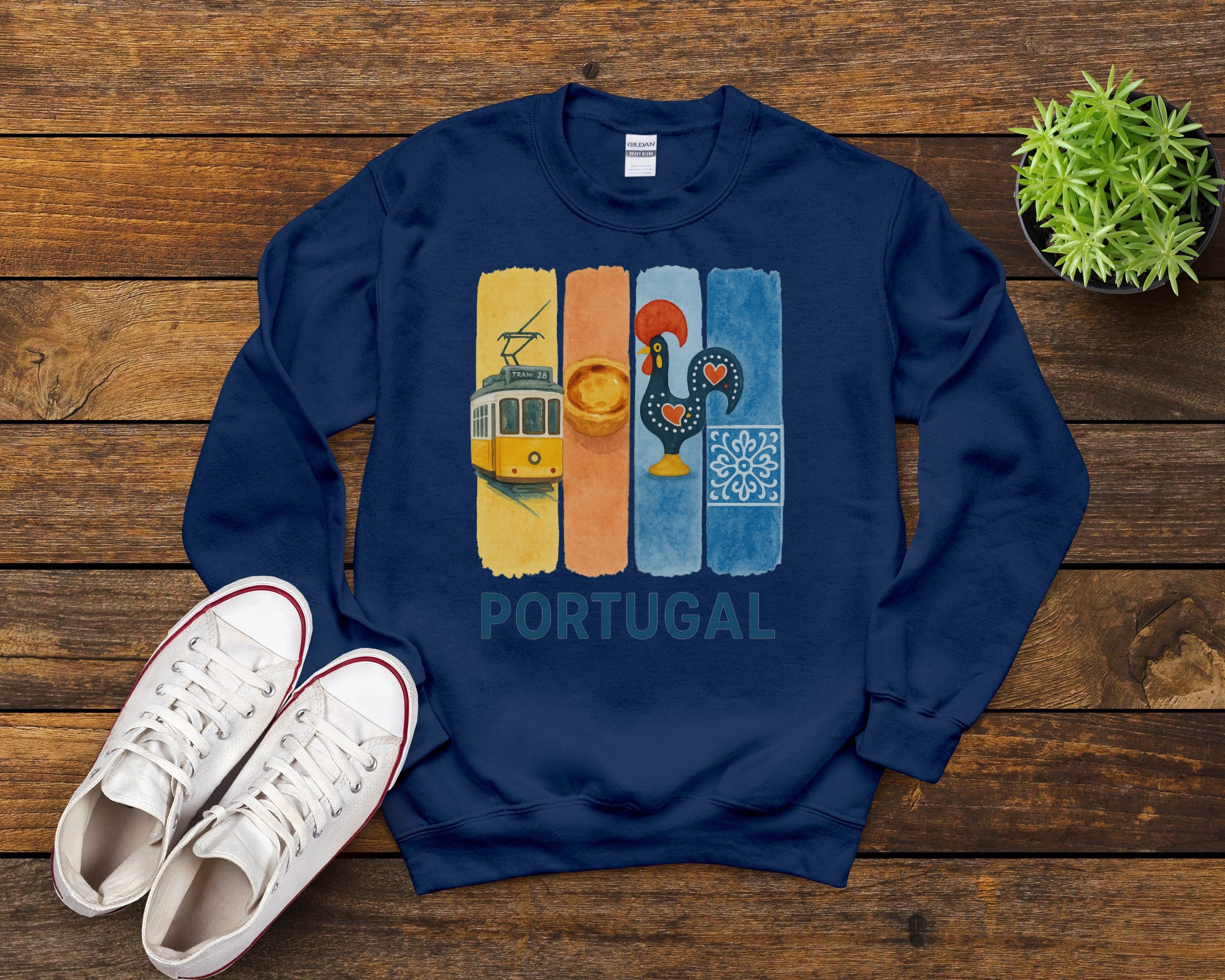 Portugal Brushstroke Watercolor Sweatshirt