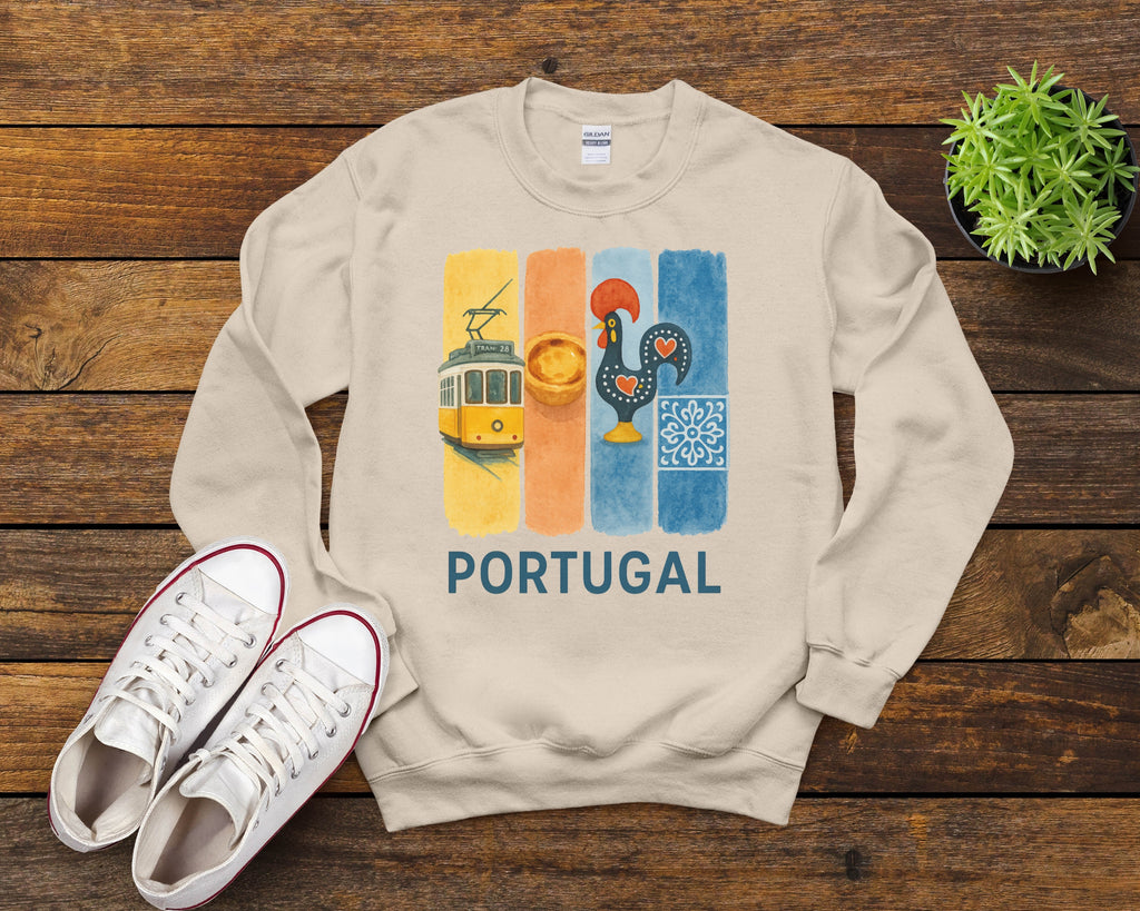 Portugal Brushstroke Watercolor Sweatshirt