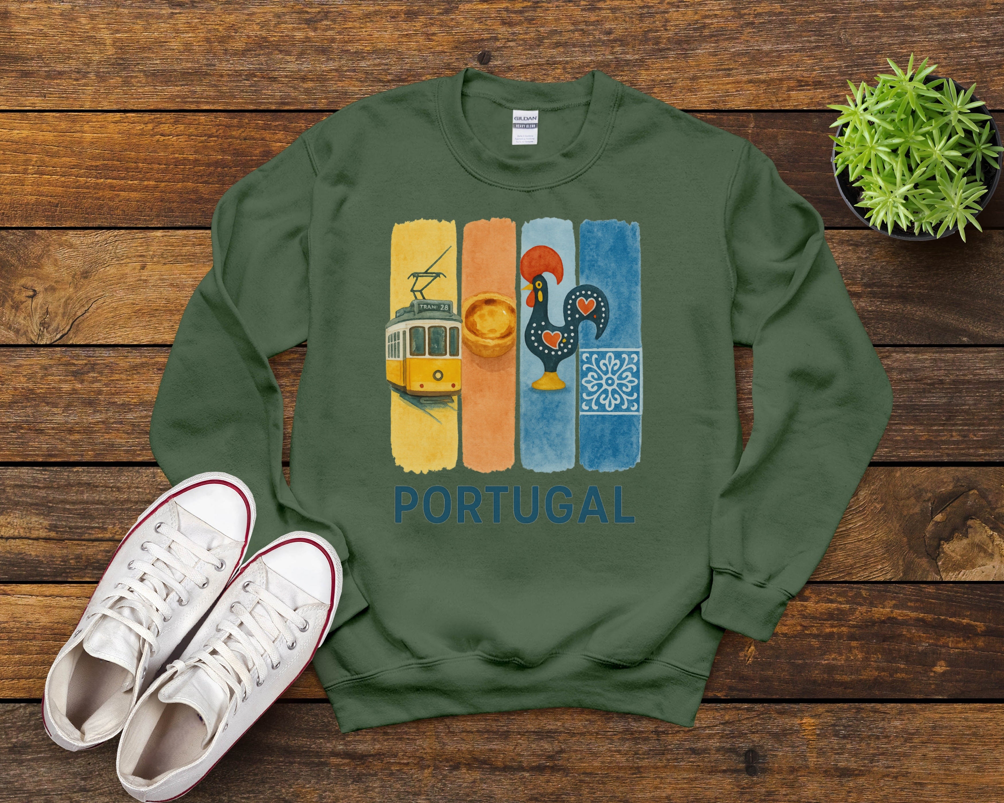 Portugal Brushstroke Watercolor Sweatshirt