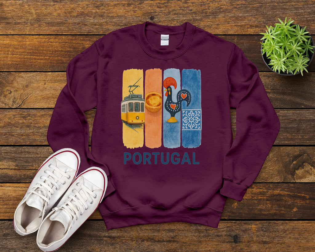 Portugal Brushstroke Watercolor Sweatshirt