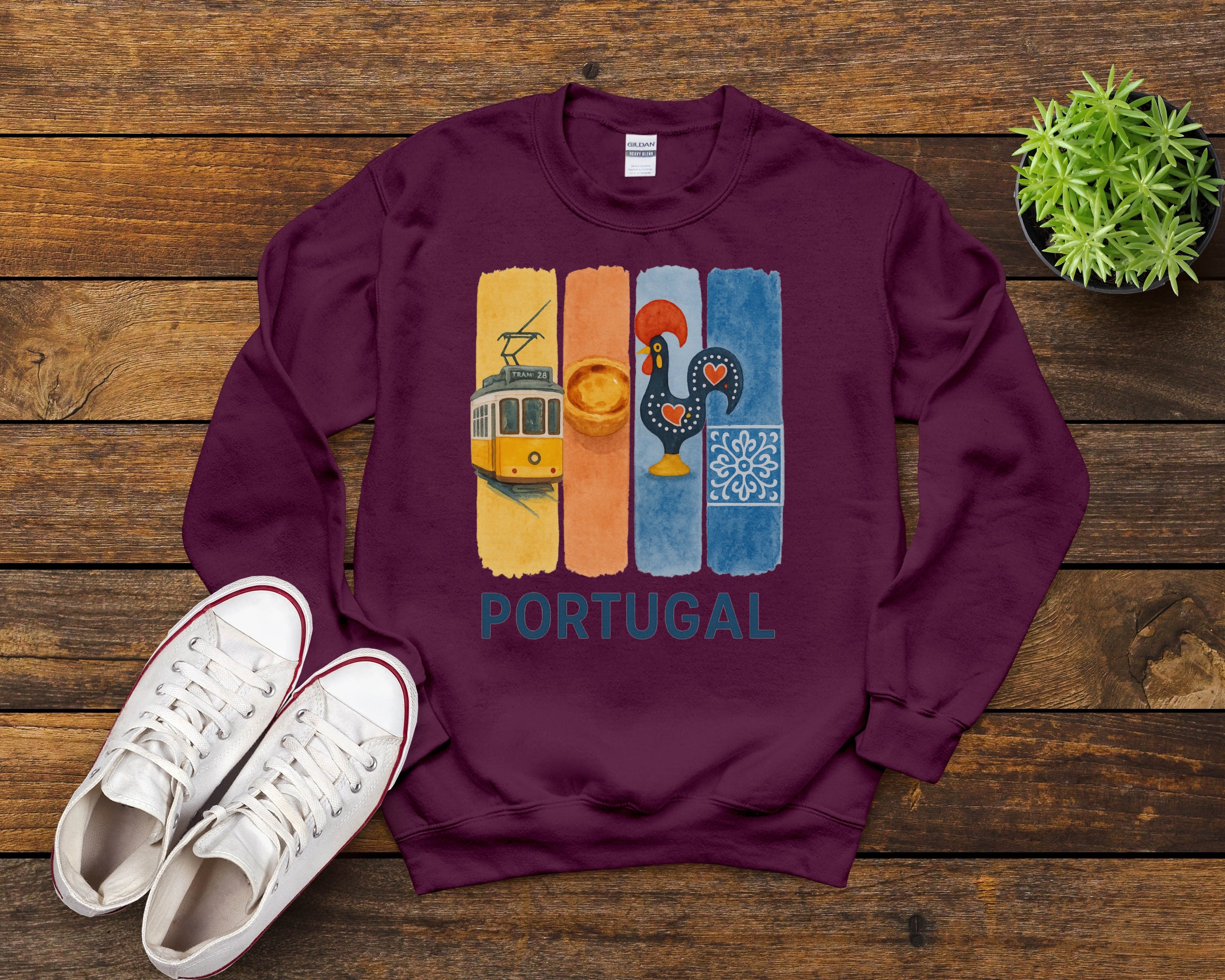 Portugal Brushstroke Watercolor Sweatshirt