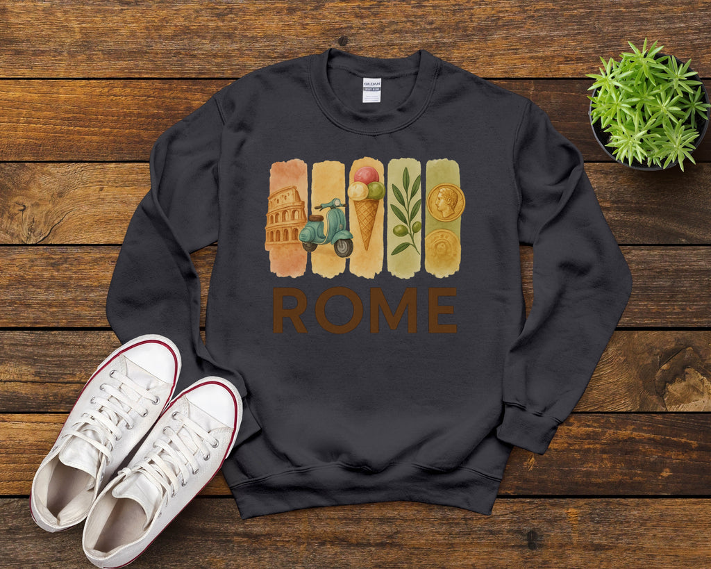 Rome Brushstroke Watercolor Sweatshirt