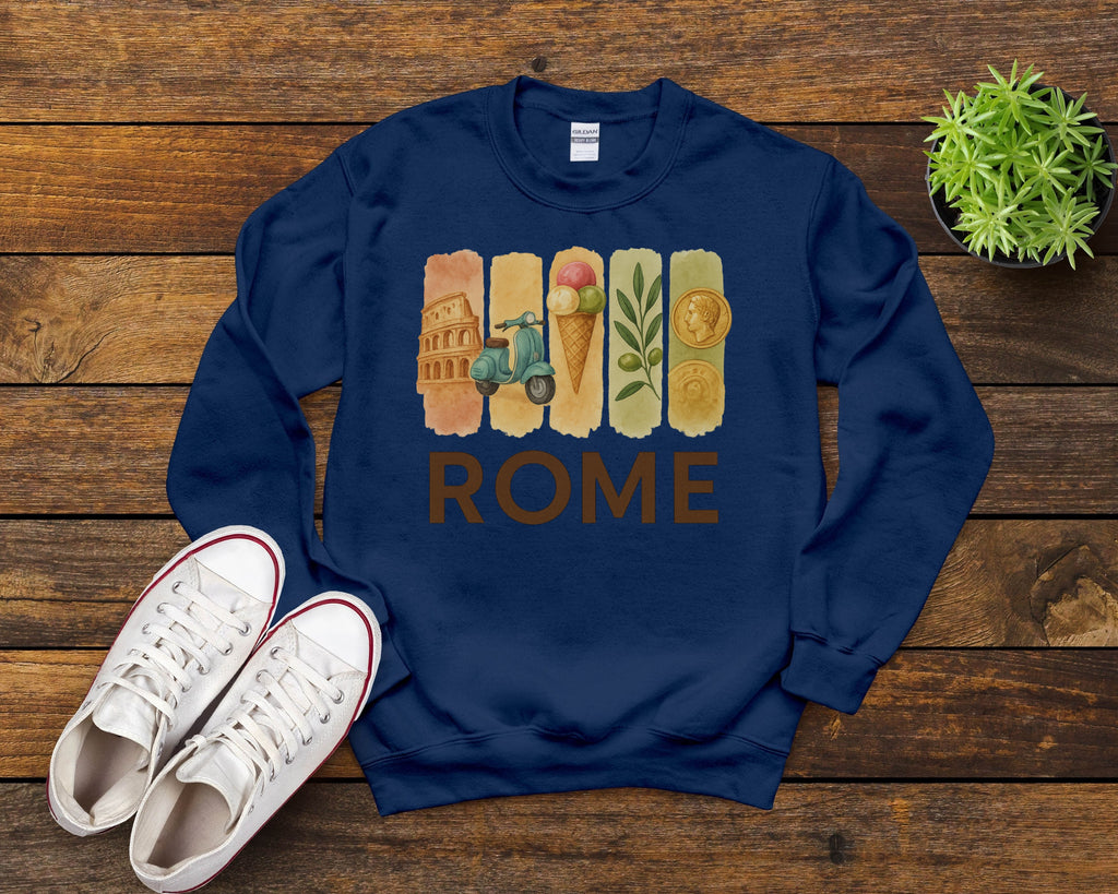 Rome Brushstroke Watercolor Sweatshirt