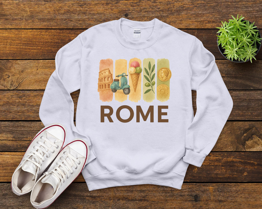 Rome Brushstroke Watercolor Sweatshirt