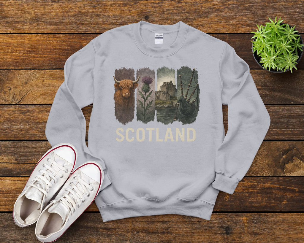 Scotland Brushstroke Watercolor Sweatshirt