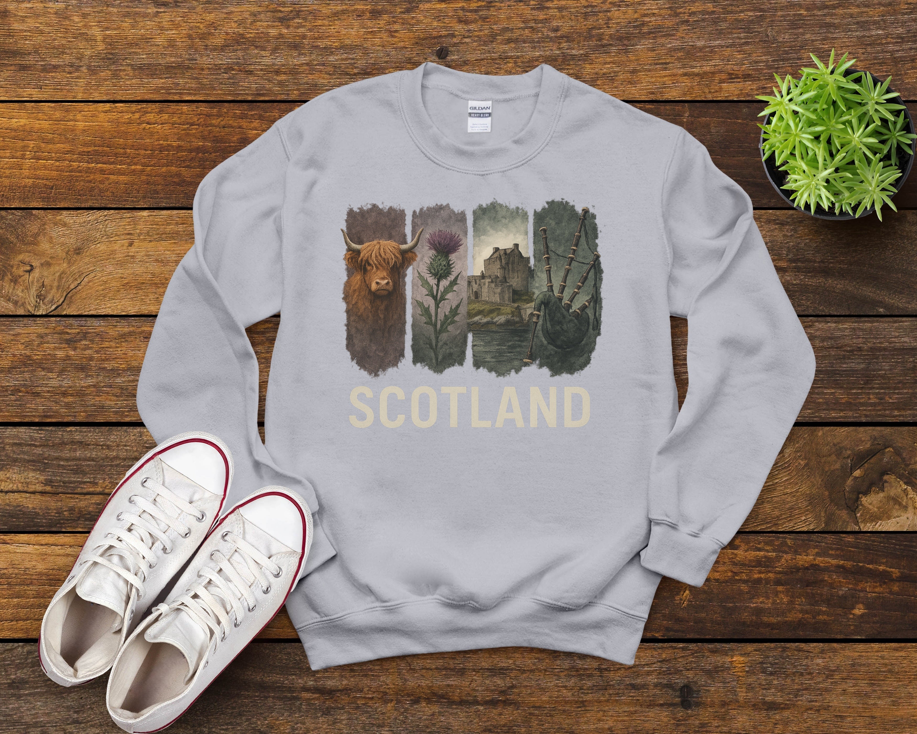 Scotland Brushstroke Watercolor Sweatshirt