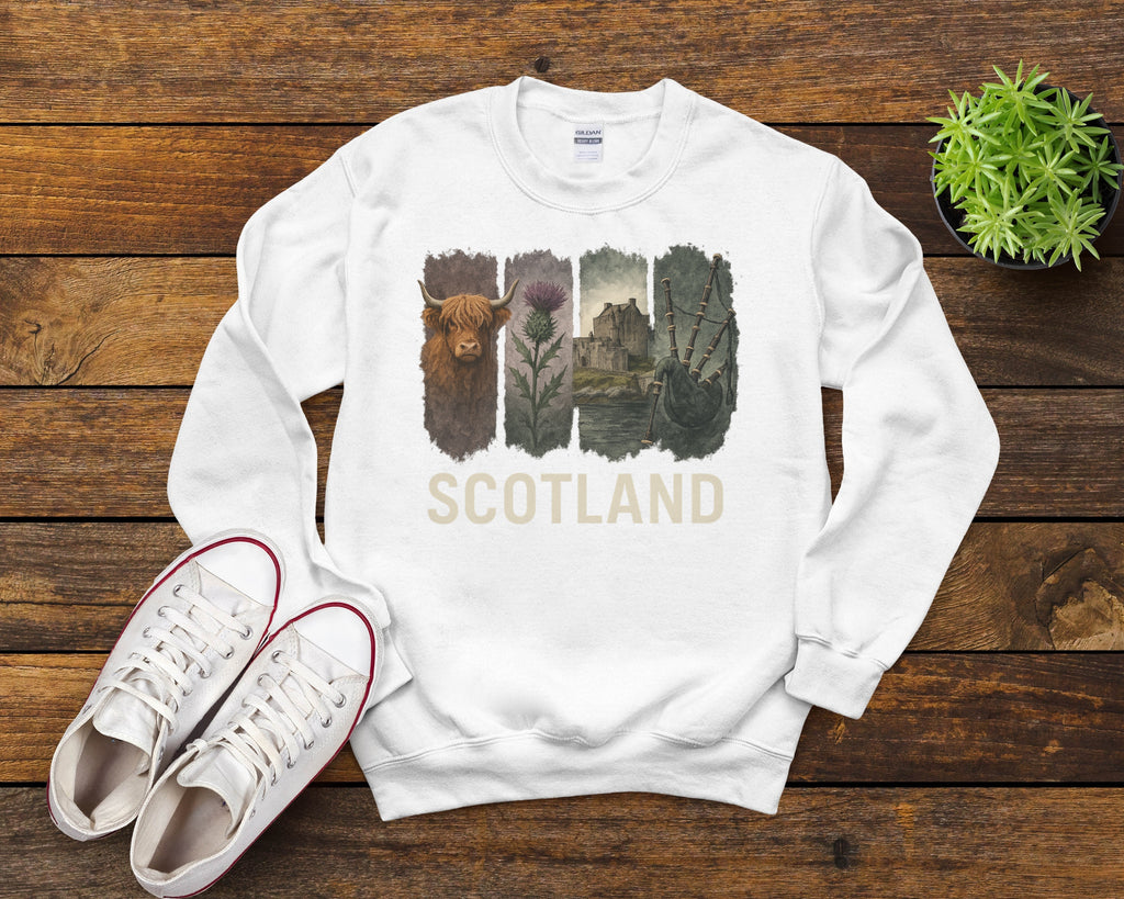 Scotland Brushstroke Watercolor Sweatshirt